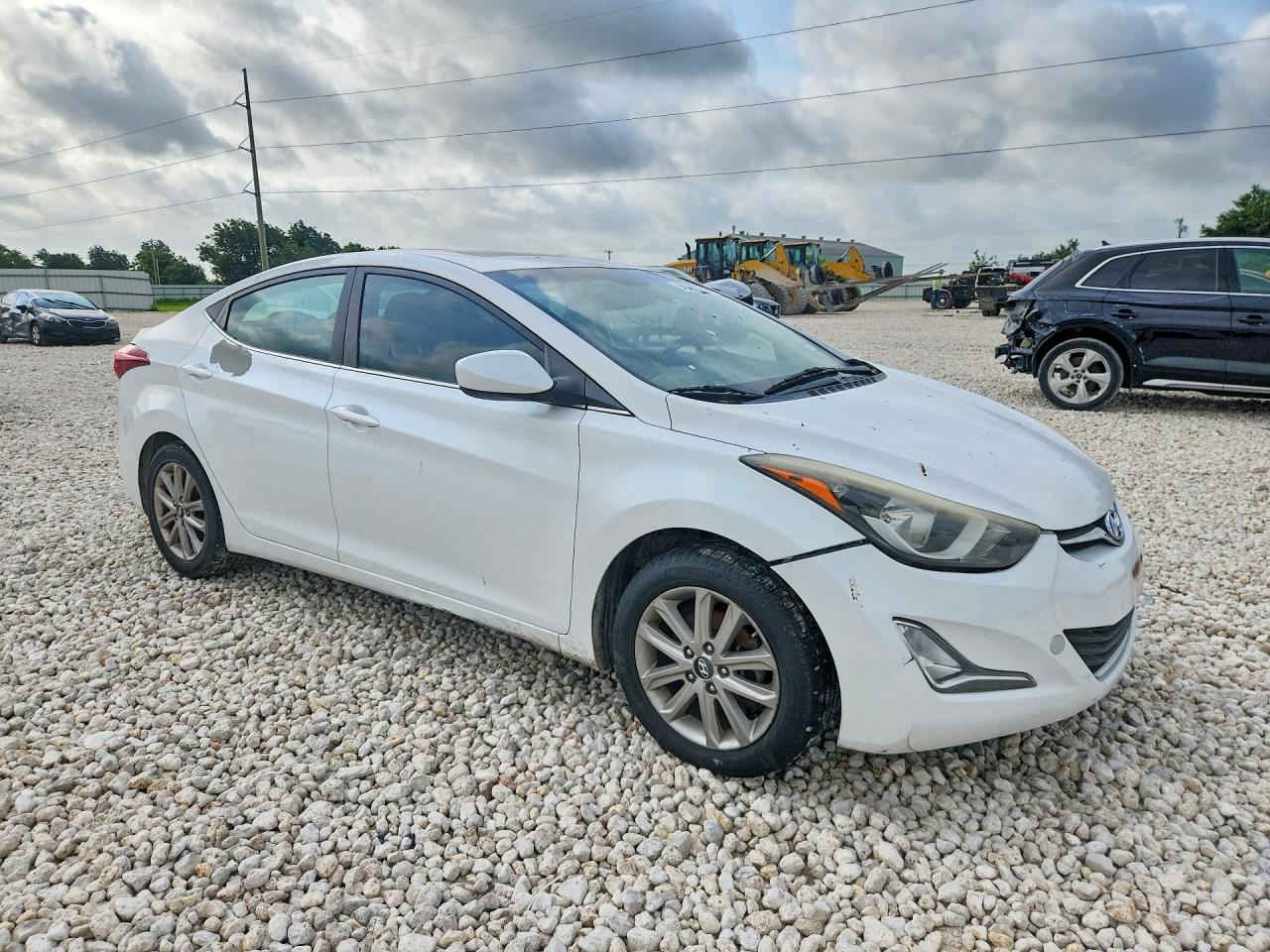 2015 Hyundai Elantra Se White vin: 5NPDH4AE6FH632685