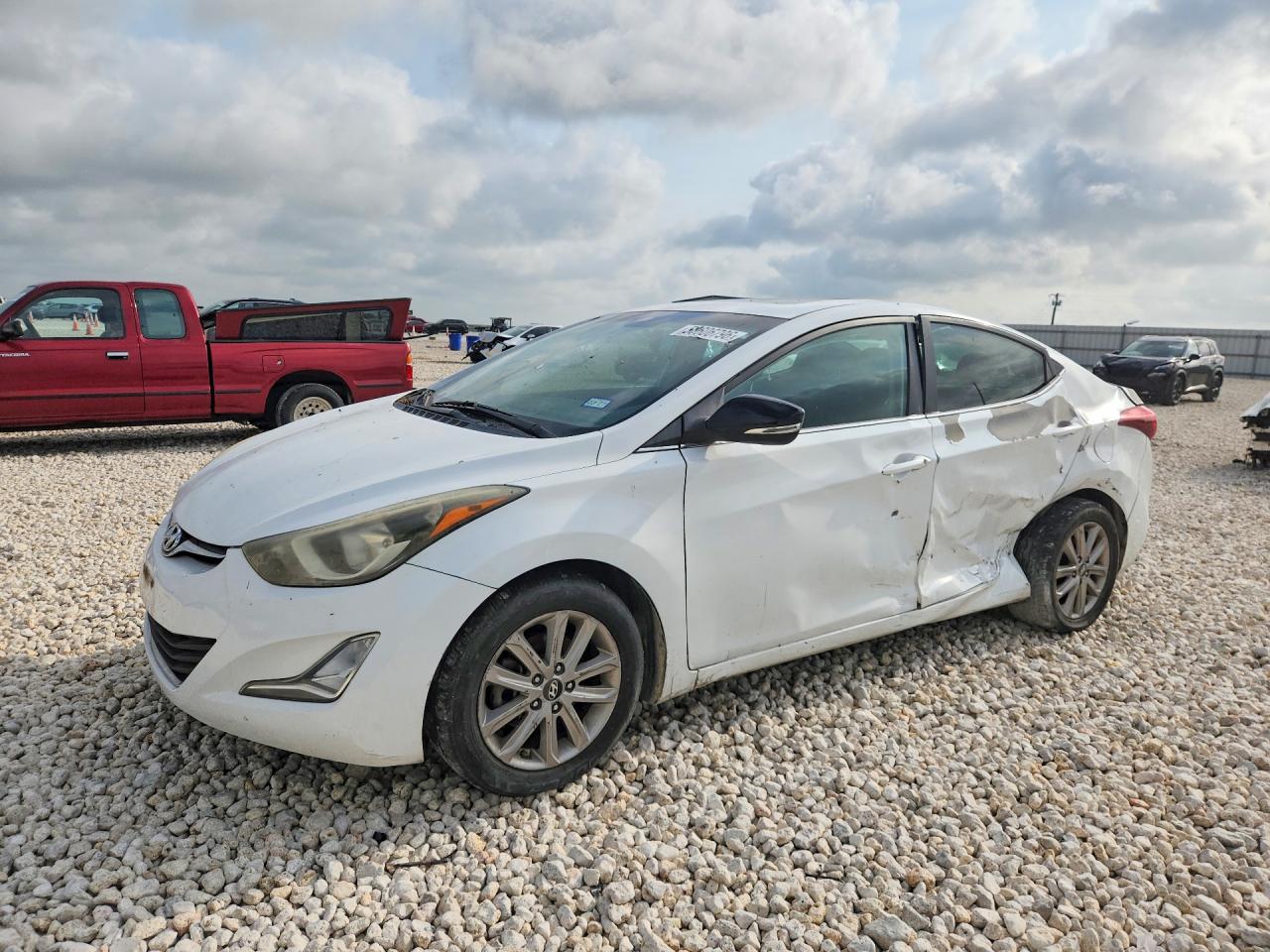 2015 Hyundai Elantra Se White vin: 5NPDH4AE6FH632685