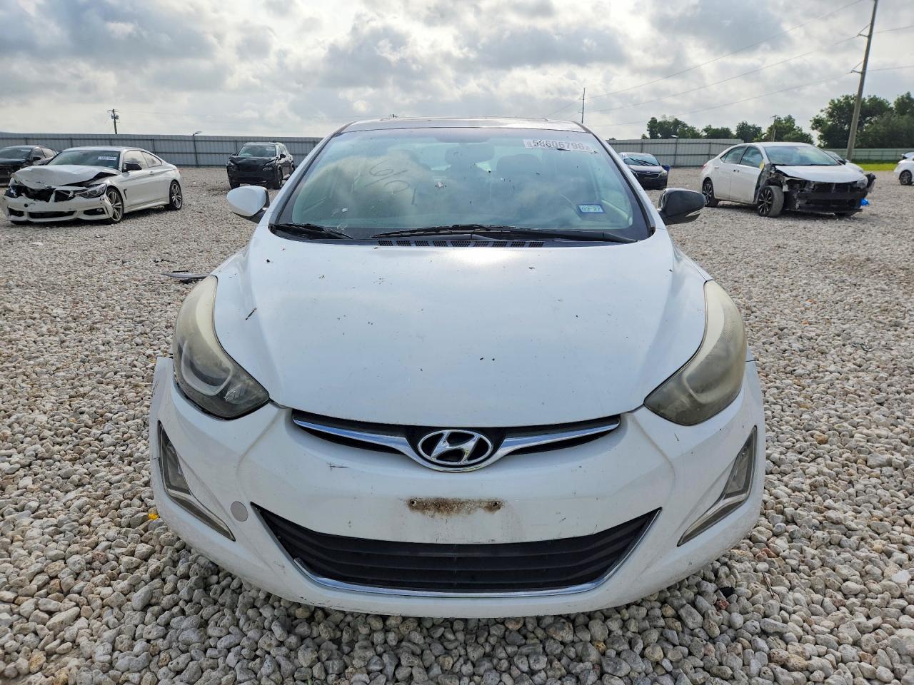 2015 Hyundai Elantra Se White vin: 5NPDH4AE6FH632685