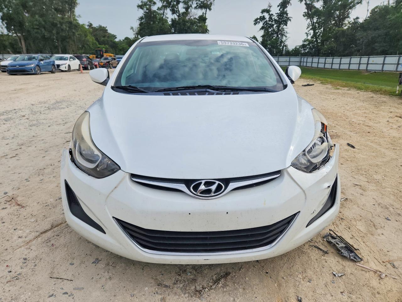 2015 Hyundai Elantra Se White vin: 5NPDH4AE6FH633111