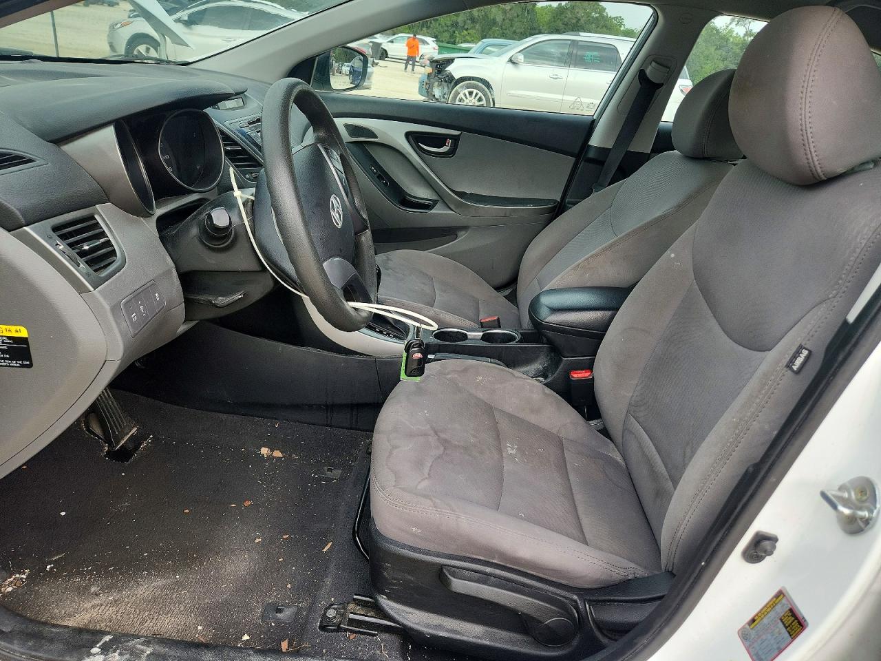 2015 Hyundai Elantra Se White vin: 5NPDH4AE6FH633111