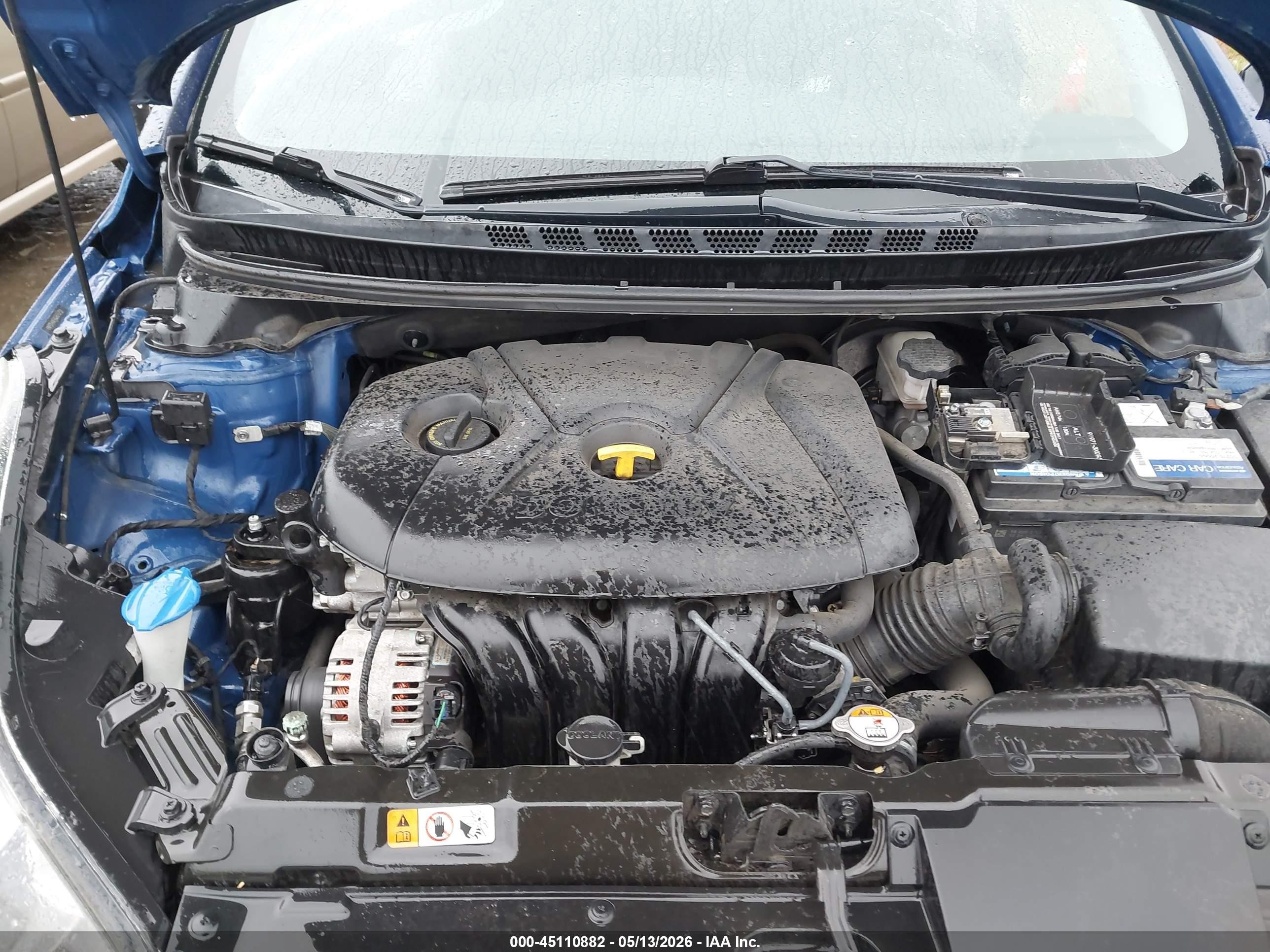 2015 Hyundai Elantra Limited Blue vin: 5NPDH4AE6FH633254