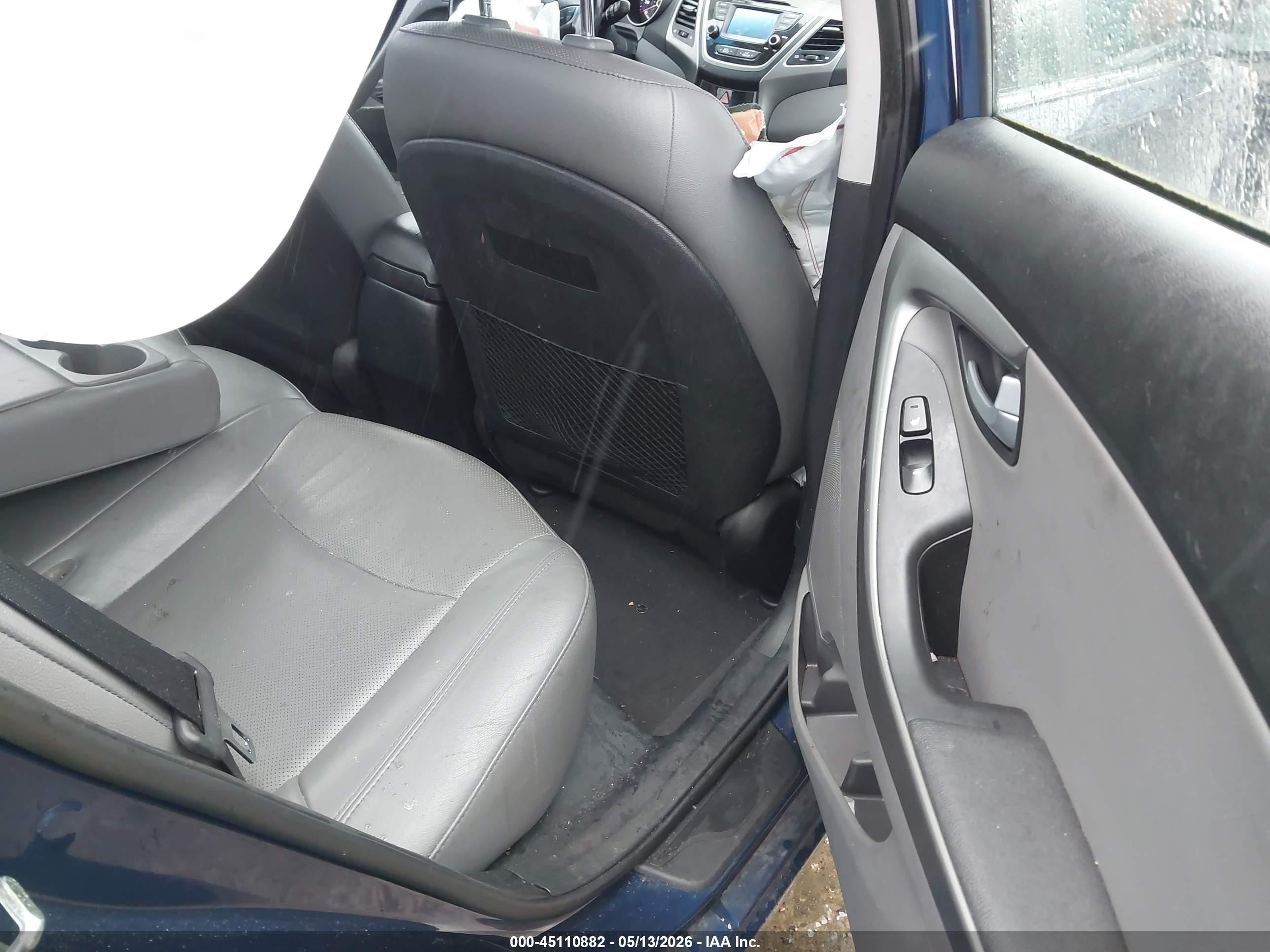2015 Hyundai Elantra Limited Blue vin: 5NPDH4AE6FH633254