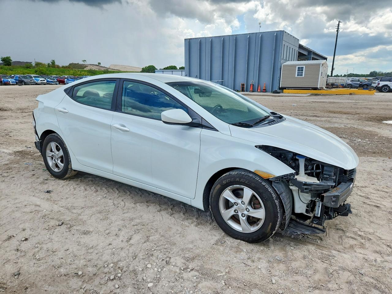2015 Hyundai Elantra Se Белый vin: 5NPDH4AE6FH633870
