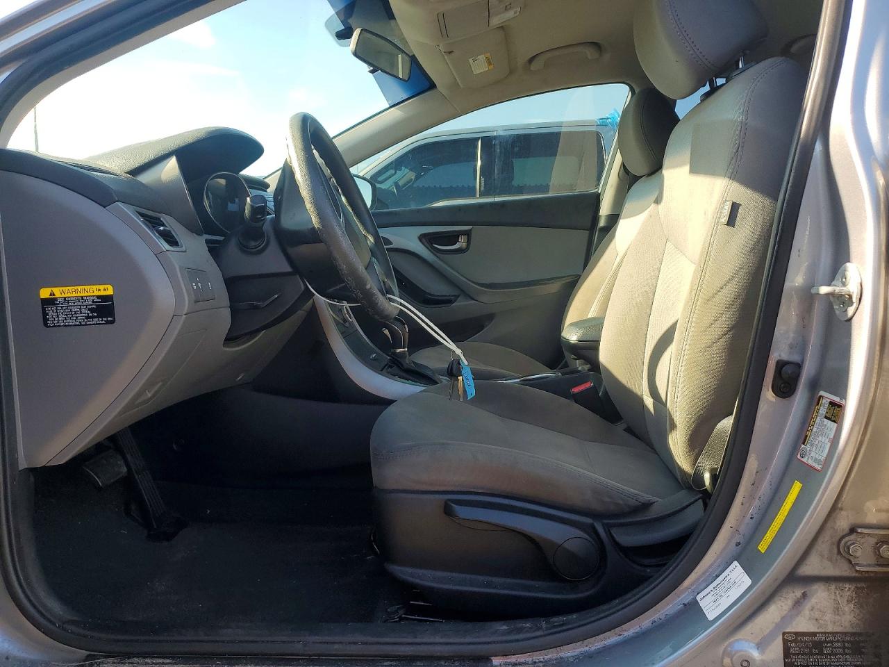 2015 Hyundai Elantra Se Silver vin: 5NPDH4AE6FH642309