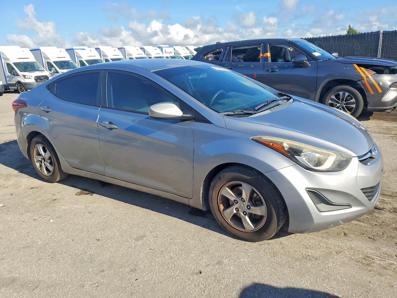 2015 Hyundai Elantra Se Silver vin: 5NPDH4AE6FH642309