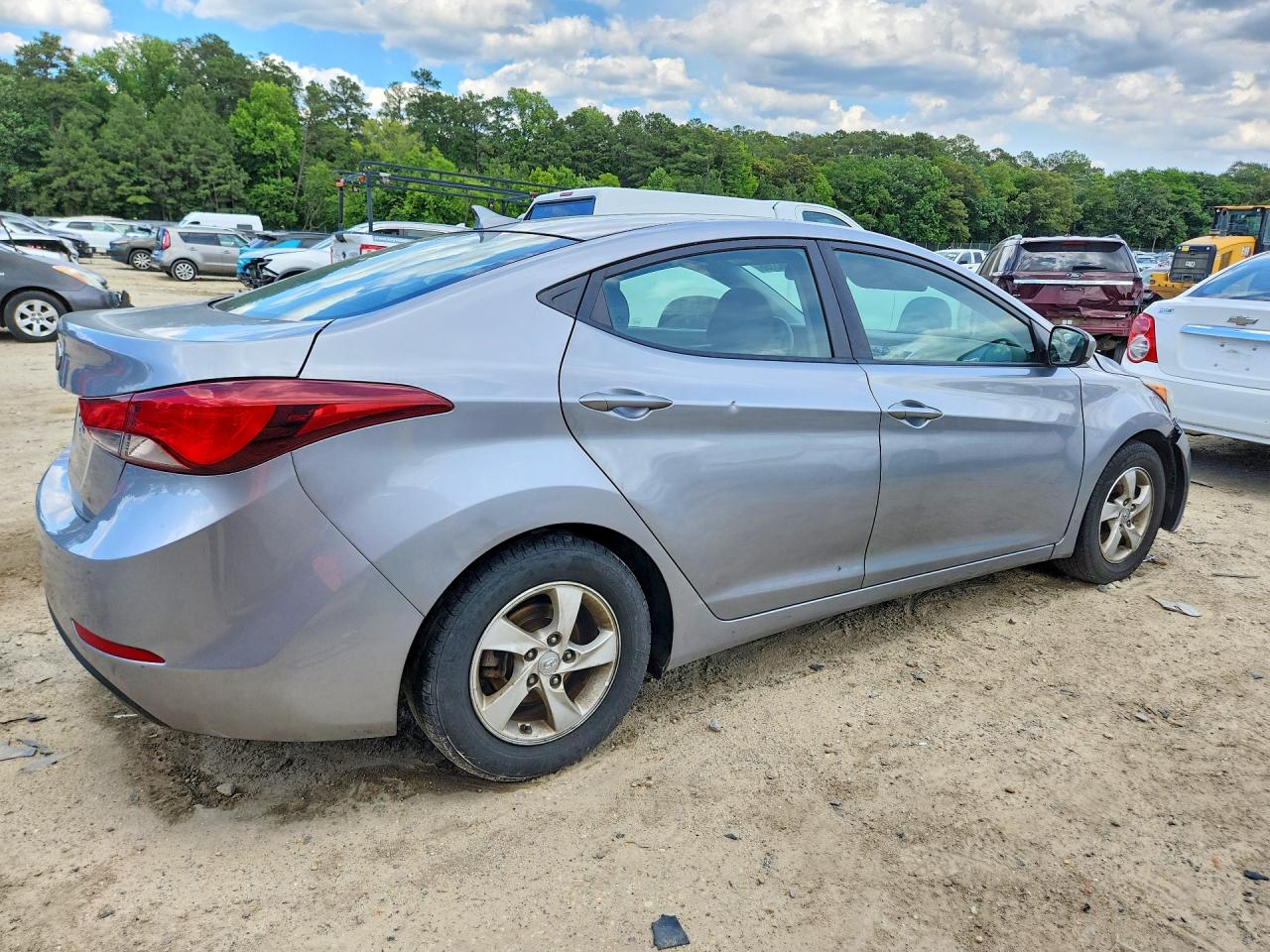 2015 Hyundai Elantra Se Gray vin: 5NPDH4AE6FH642679