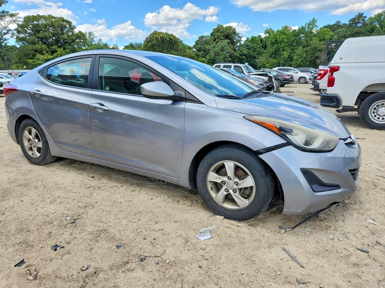 2015 Hyundai Elantra Se Gray vin: 5NPDH4AE6FH642679
