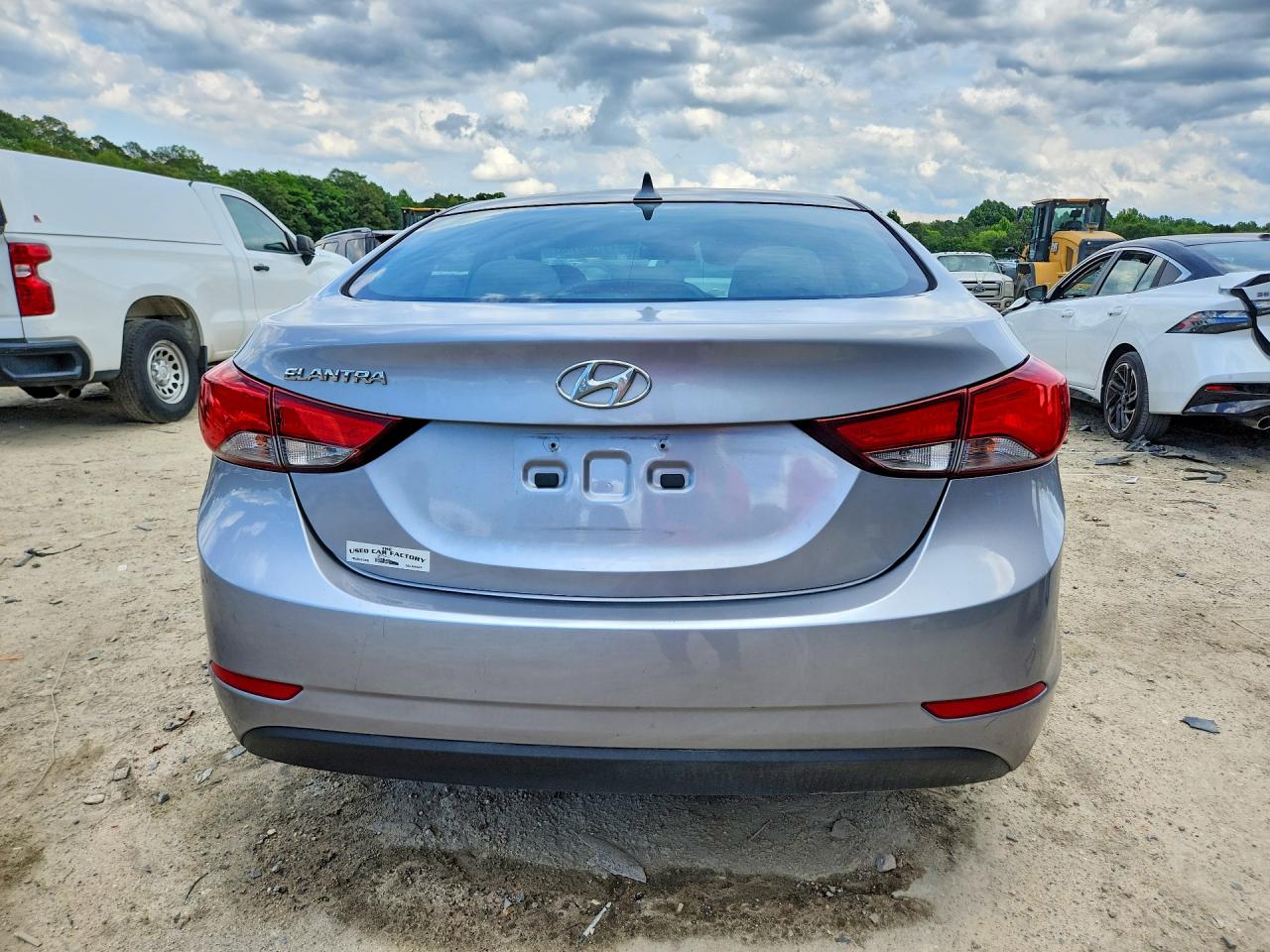 2015 Hyundai Elantra Se Gray vin: 5NPDH4AE6FH642679