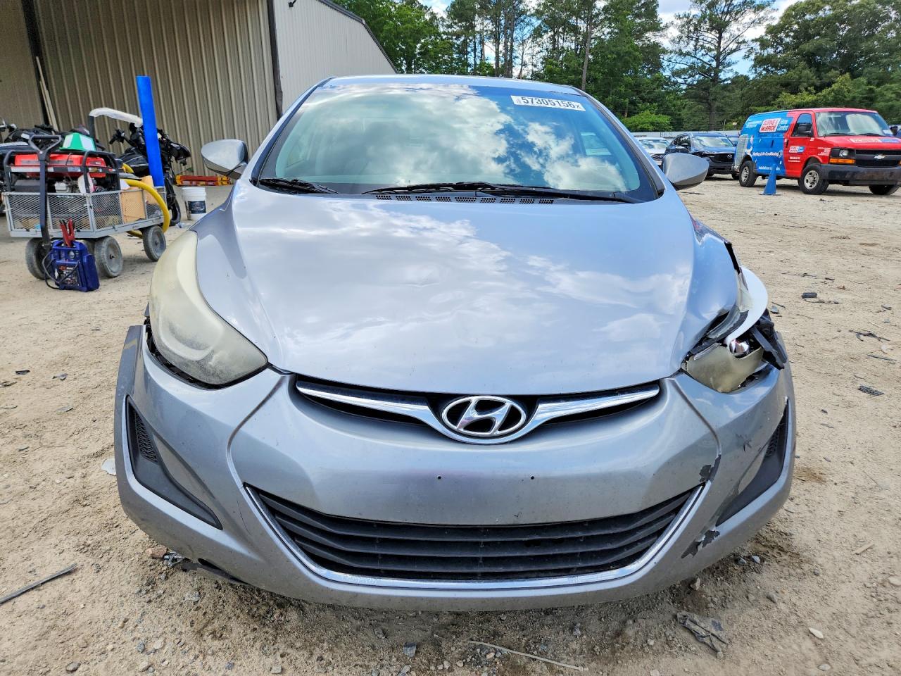 2015 Hyundai Elantra Se Gray vin: 5NPDH4AE6FH642679