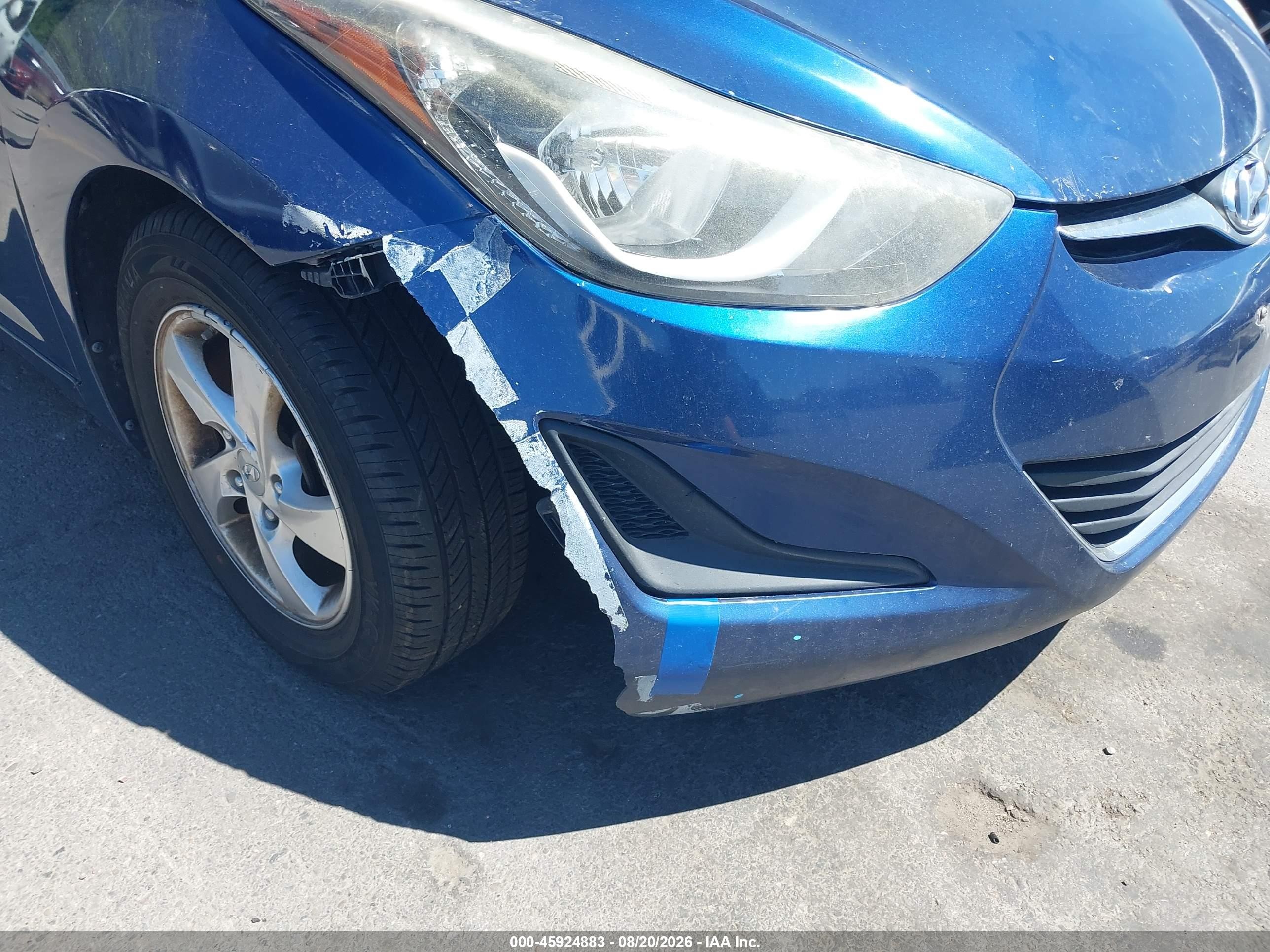 2015 Hyundai Elantra Se Blue vin: 5NPDH4AE6FH645145