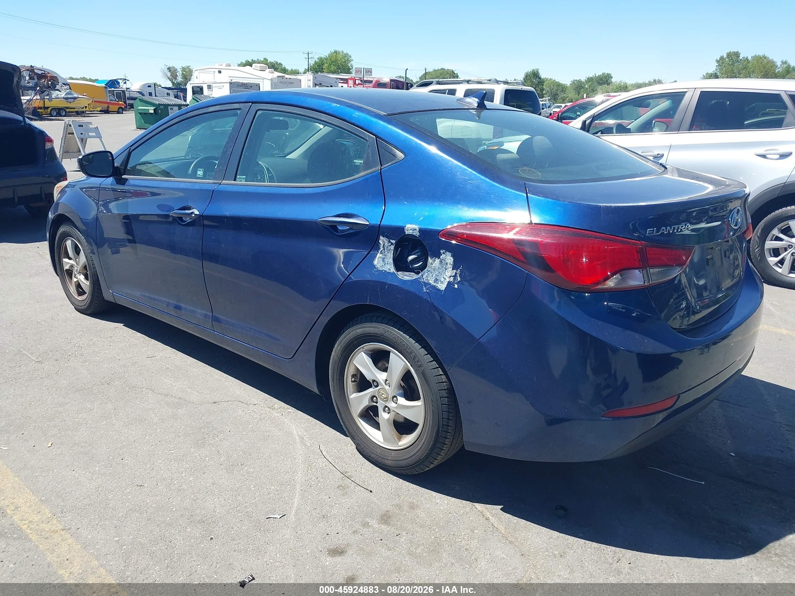 2015 Hyundai Elantra Se Blue vin: 5NPDH4AE6FH645145