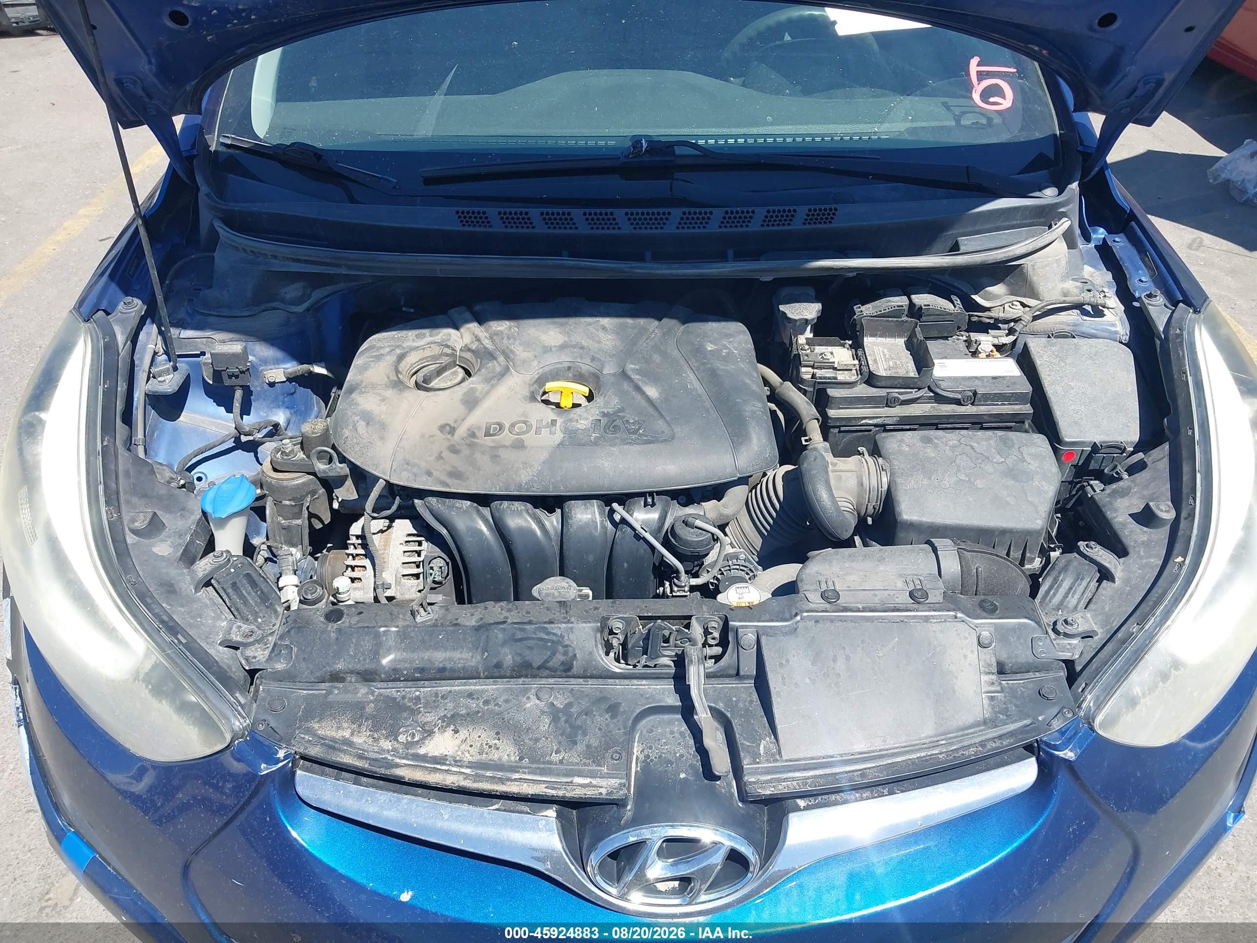 2015 Hyundai Elantra Se Blue vin: 5NPDH4AE6FH645145