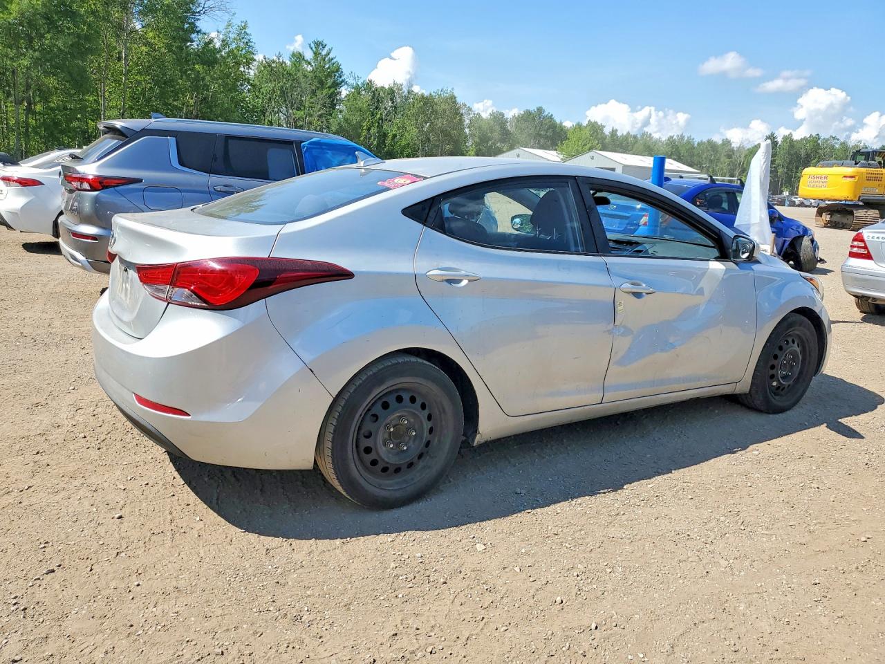 2015 Hyundai Elantra Se Silver vin: 5NPDH4AE6FH645503