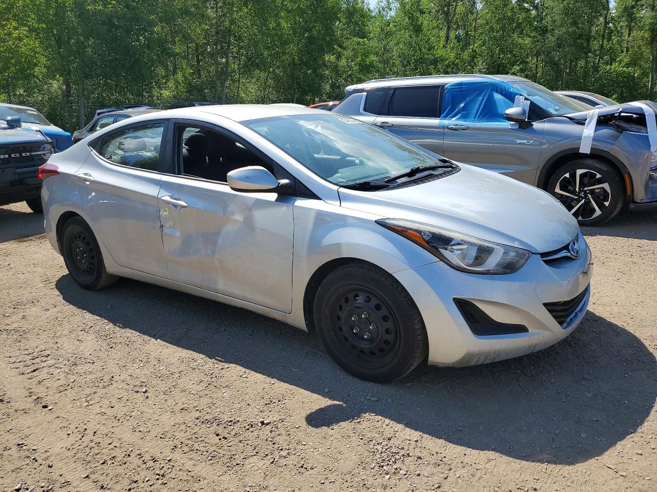 2015 Hyundai Elantra Se Silver vin: 5NPDH4AE6FH645503
