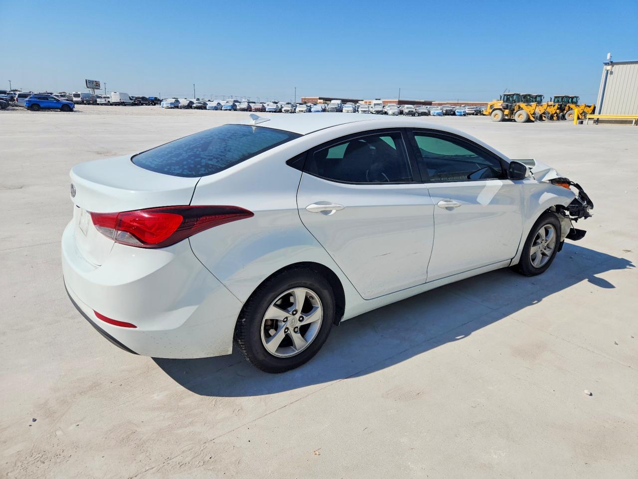 2015 Hyundai Elantra Se White vin: 5NPDH4AE6FH650748