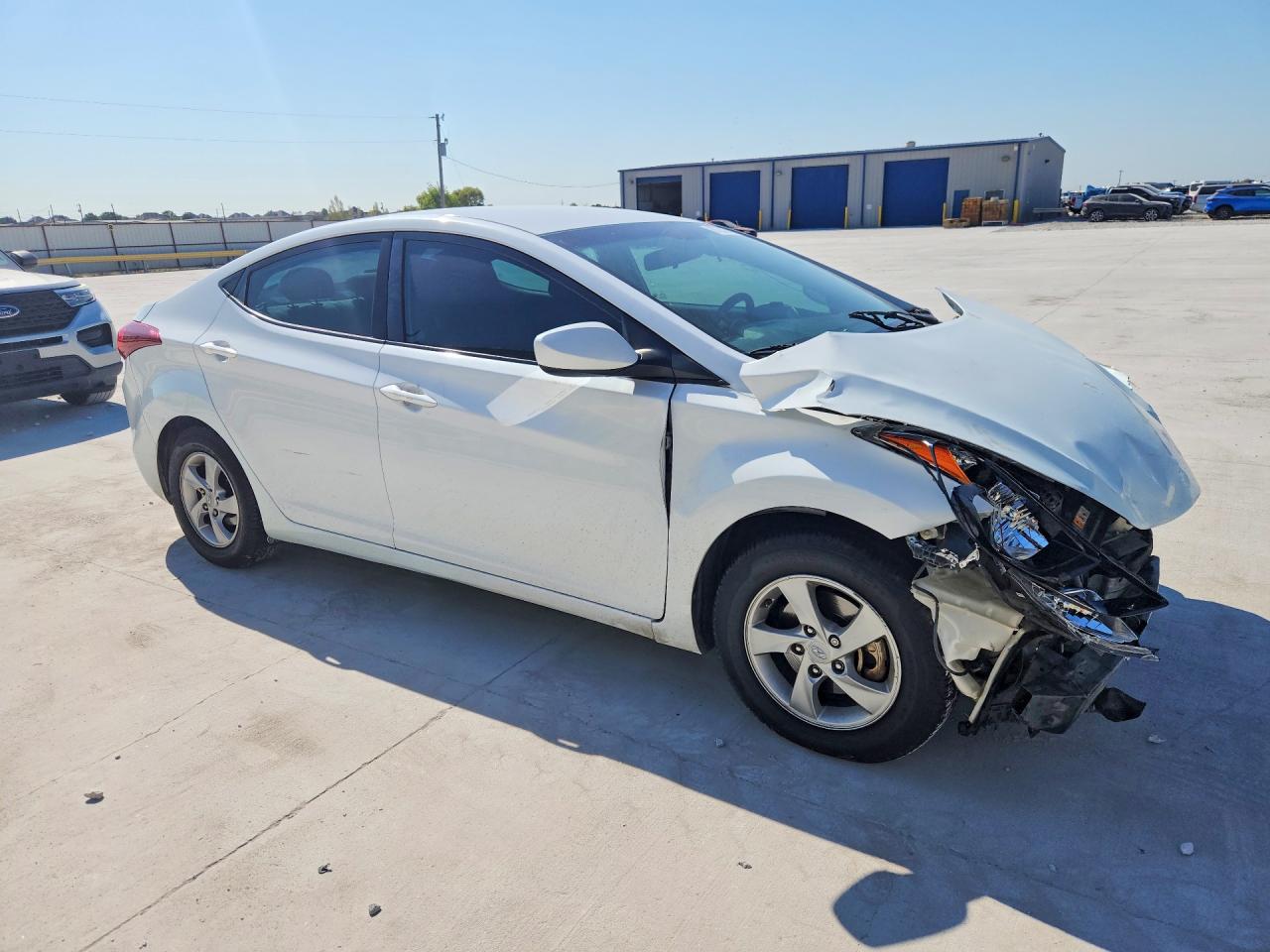 2015 Hyundai Elantra Se White vin: 5NPDH4AE6FH650748
