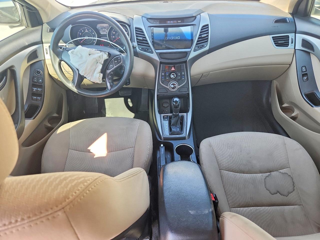 2015 Hyundai Elantra Se White vin: 5NPDH4AE6FH650748