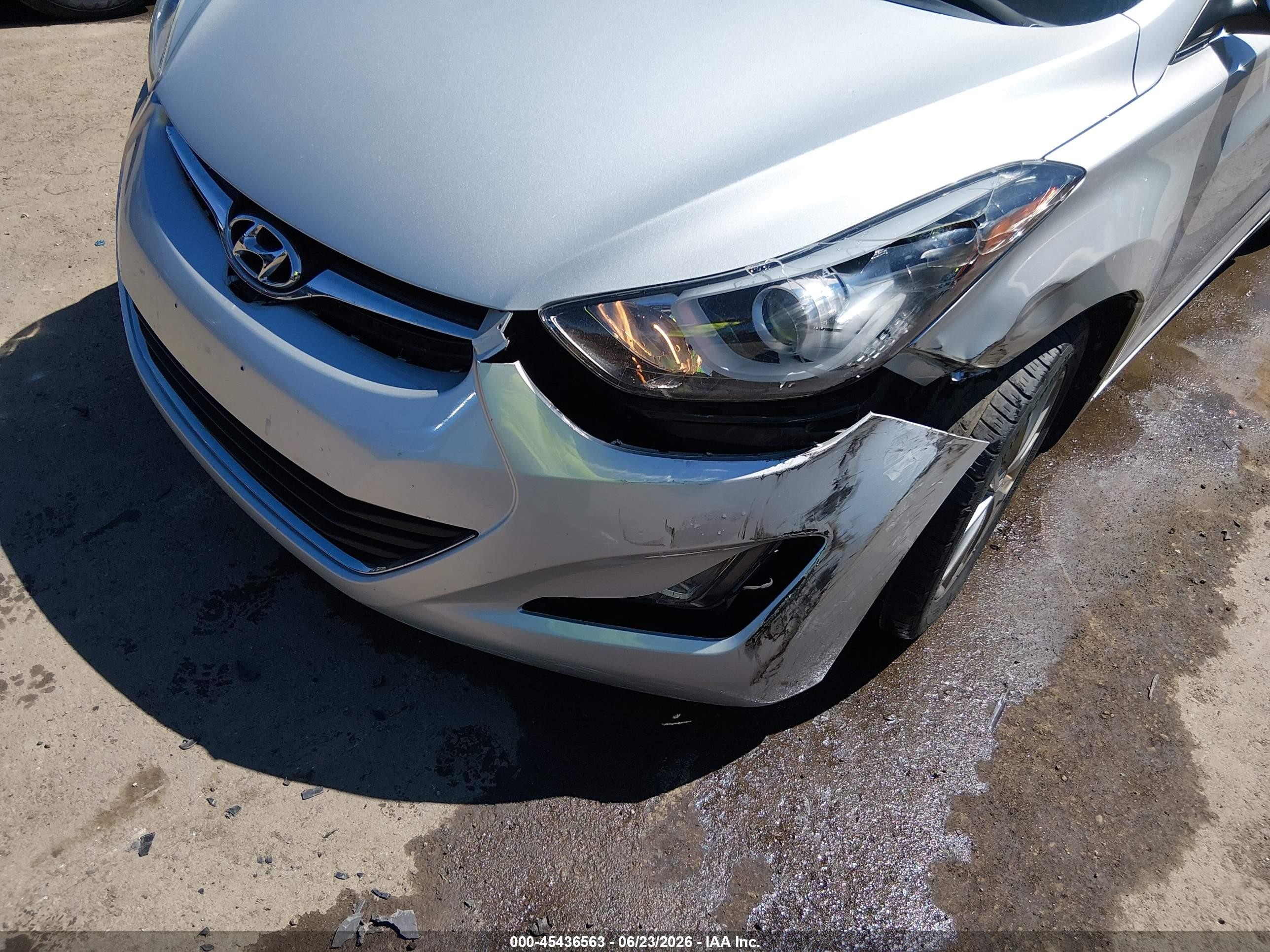 2015 Hyundai Elantra Se Silver vin: 5NPDH4AE6FH651530
