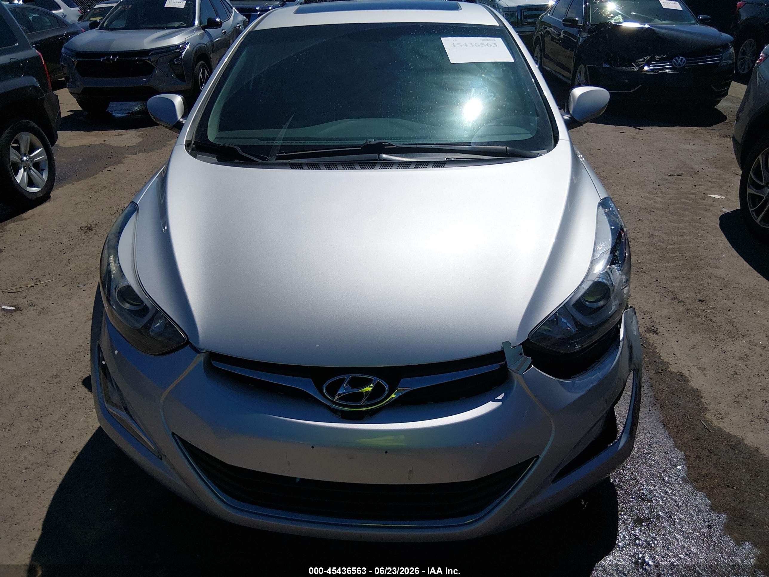 2015 Hyundai Elantra Se Silver vin: 5NPDH4AE6FH651530