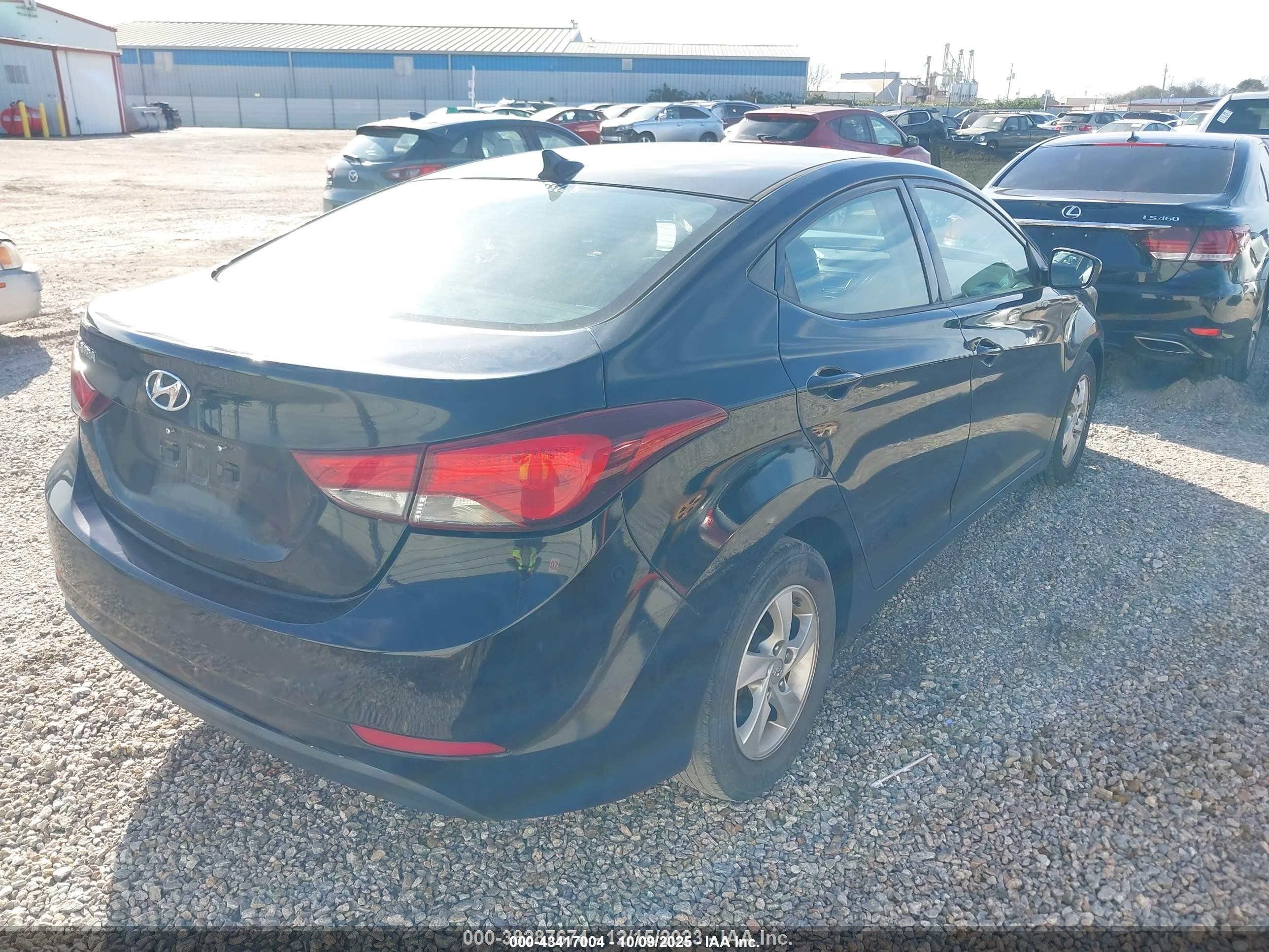 2015 Hyundai Elantra Se Black vin: 5NPDH4AE6FH651625