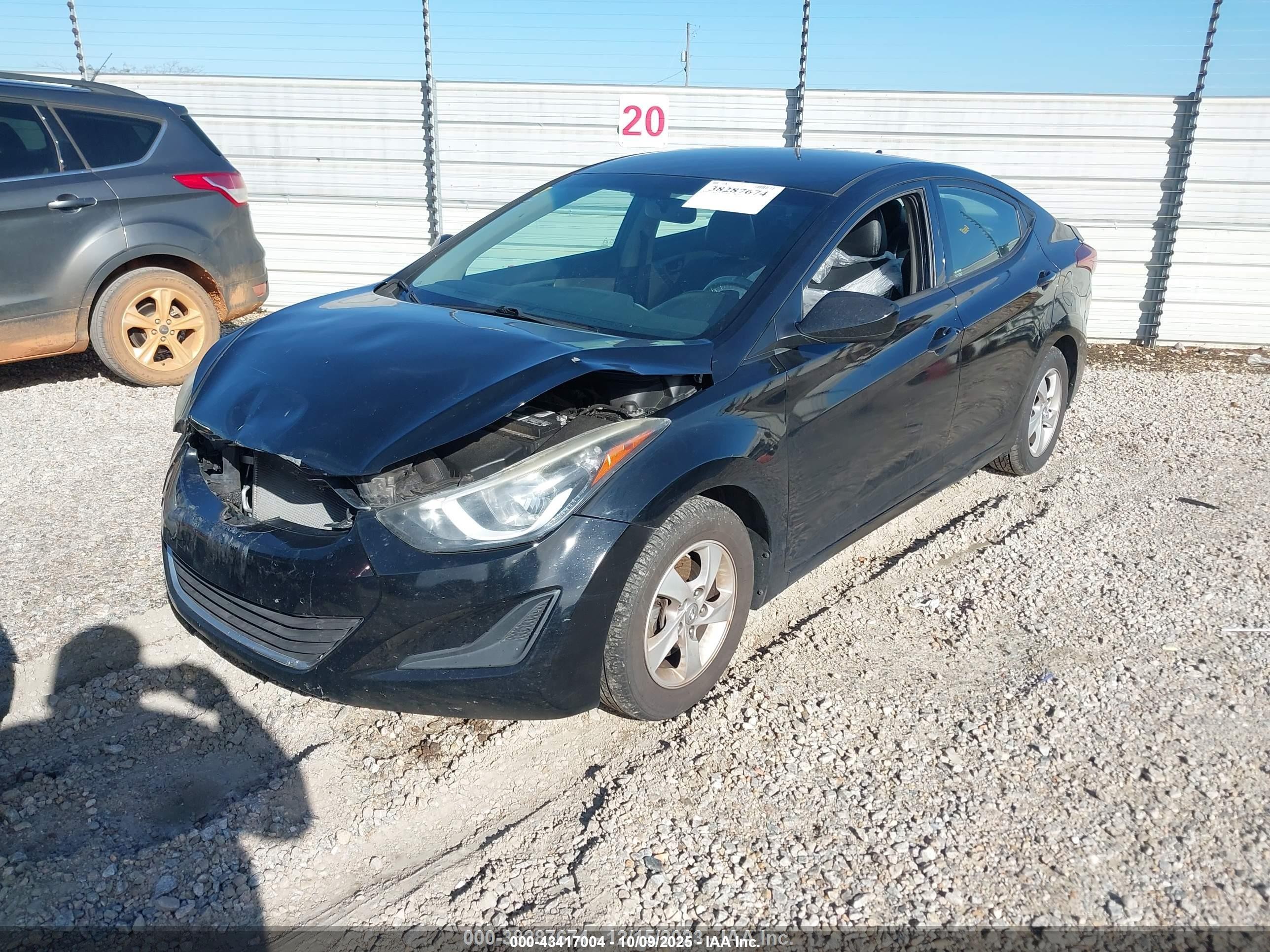 2015 Hyundai Elantra Se Black vin: 5NPDH4AE6FH651625