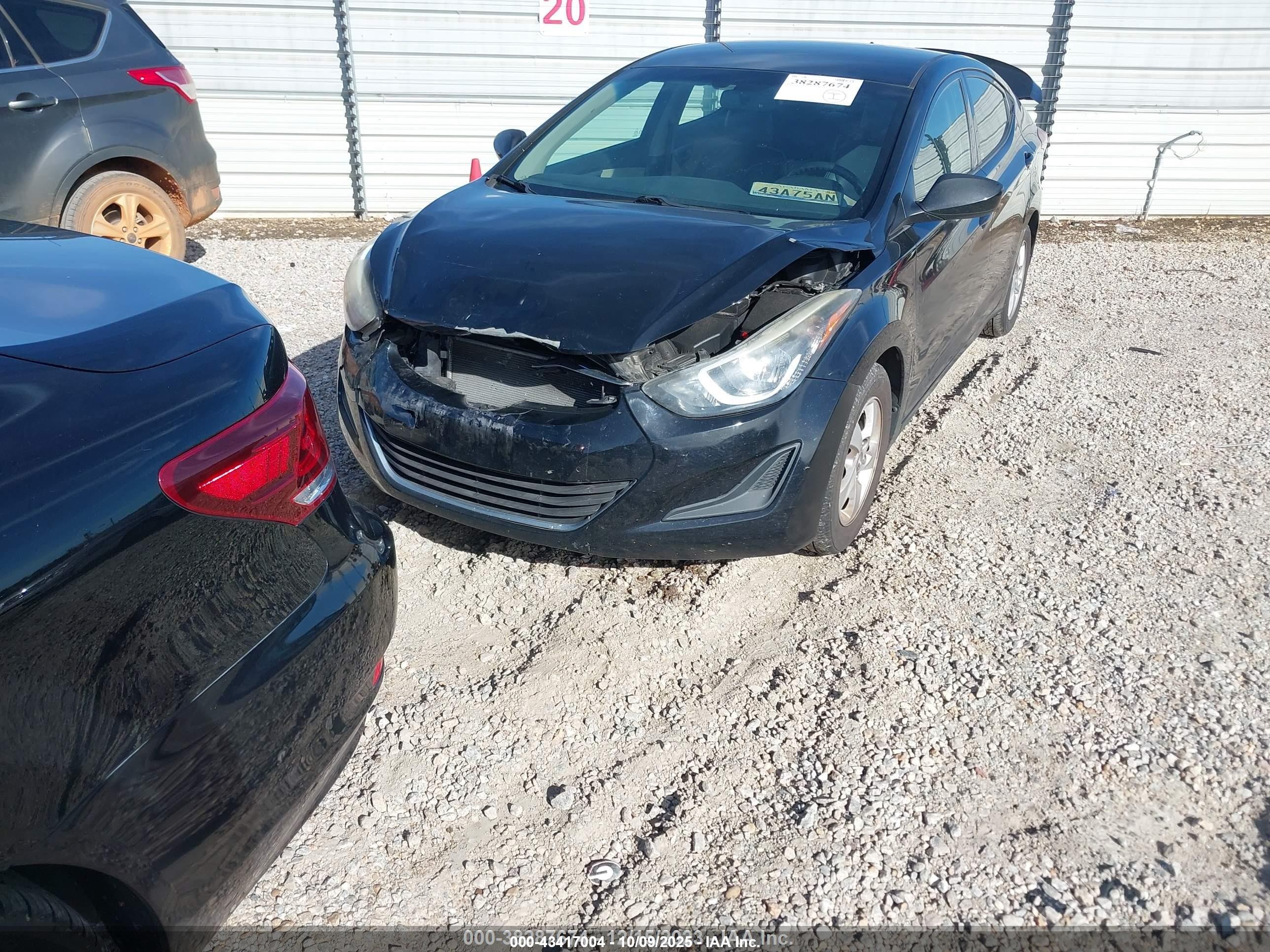 2015 Hyundai Elantra Se Black vin: 5NPDH4AE6FH651625