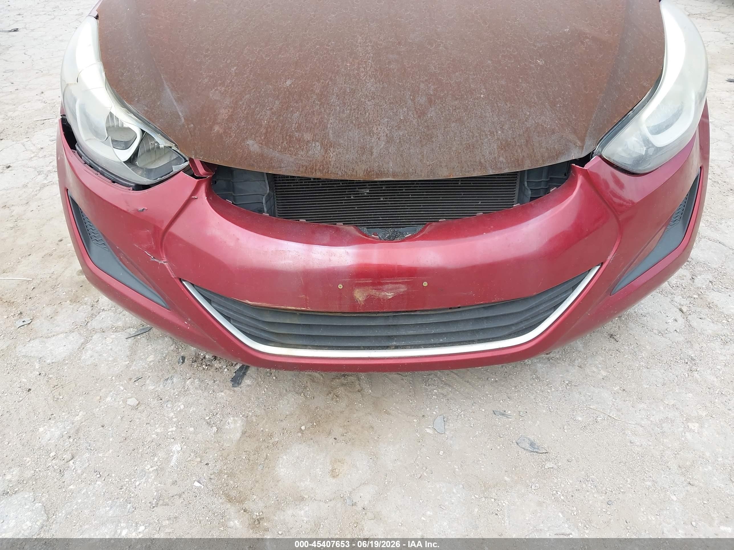 2016 Hyundai Elantra Se Red vin: 5NPDH4AE6GH756408