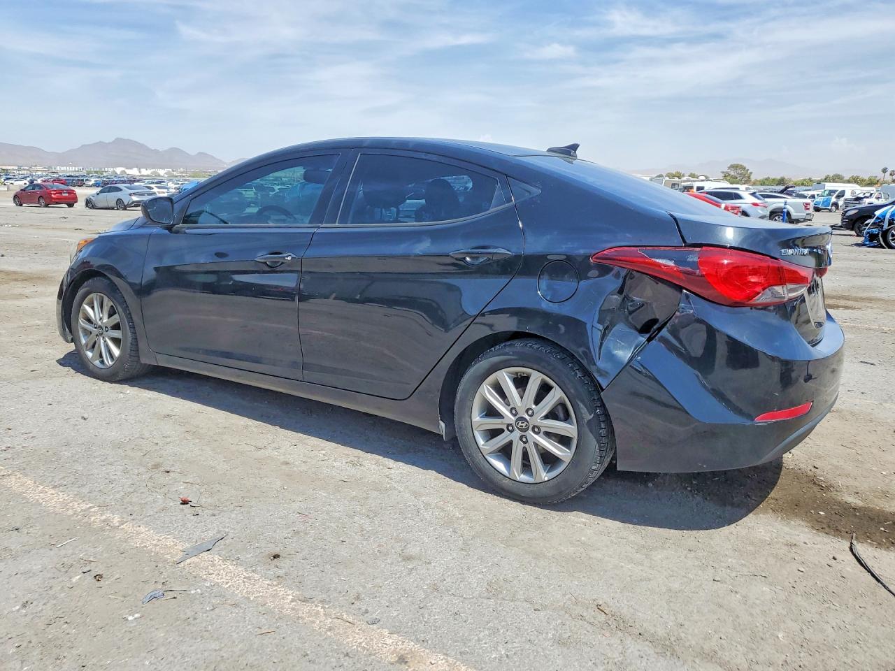 2016 Hyundai Elantra Se Black vin: 5NPDH4AE6GH771040