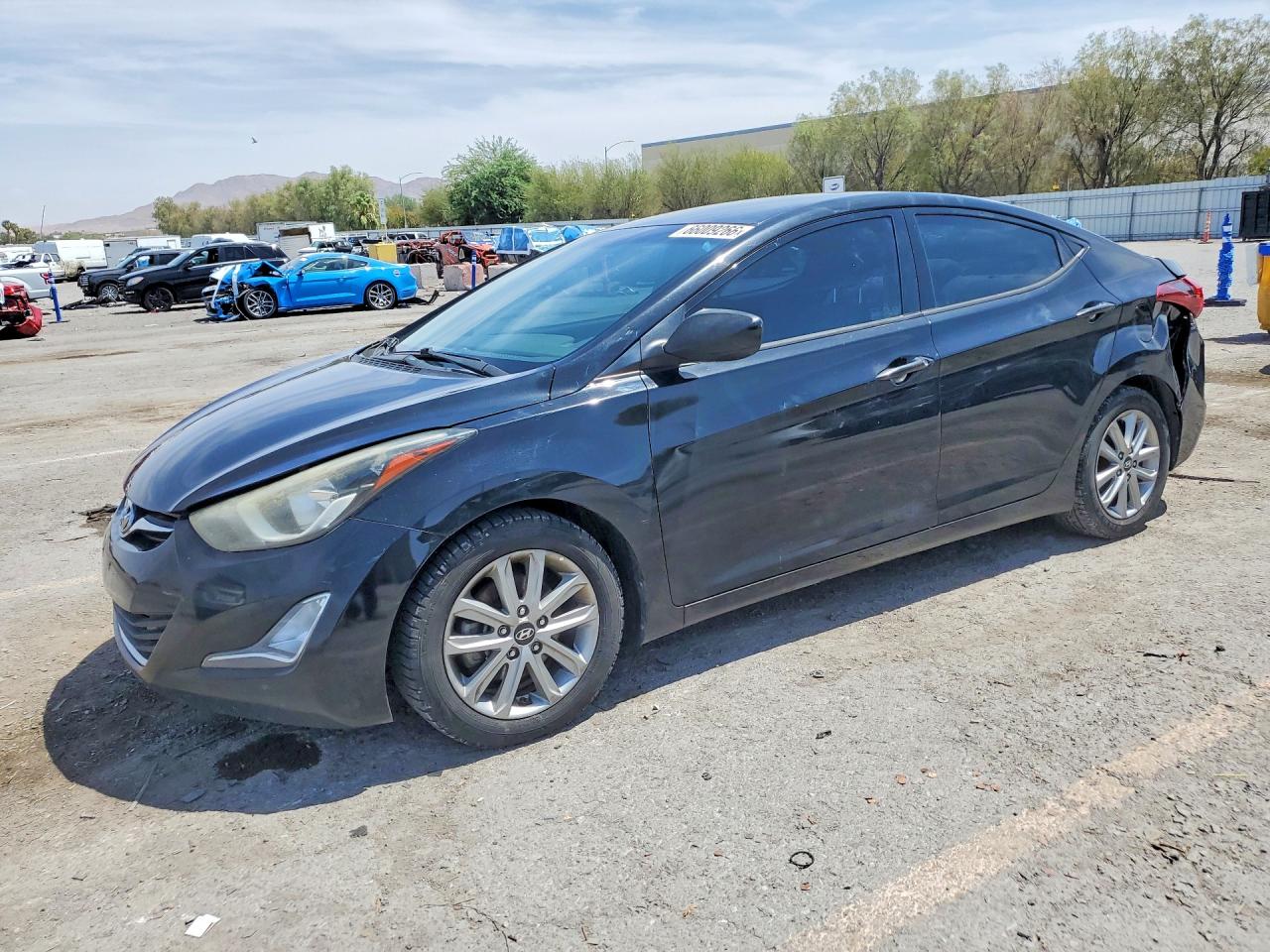 2016 Hyundai Elantra Se Black vin: 5NPDH4AE6GH771040