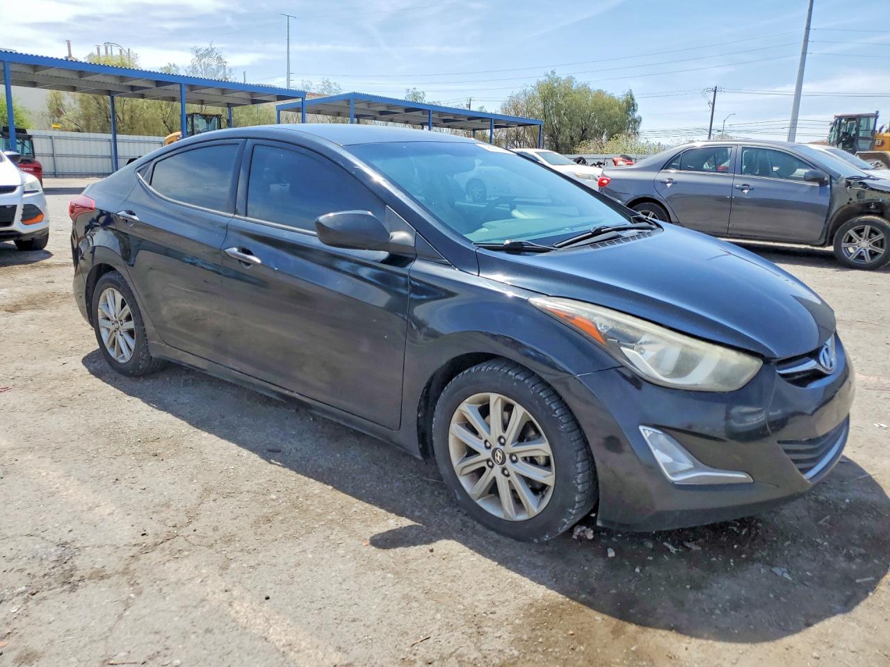 2016 Hyundai Elantra Se Black vin: 5NPDH4AE6GH771040