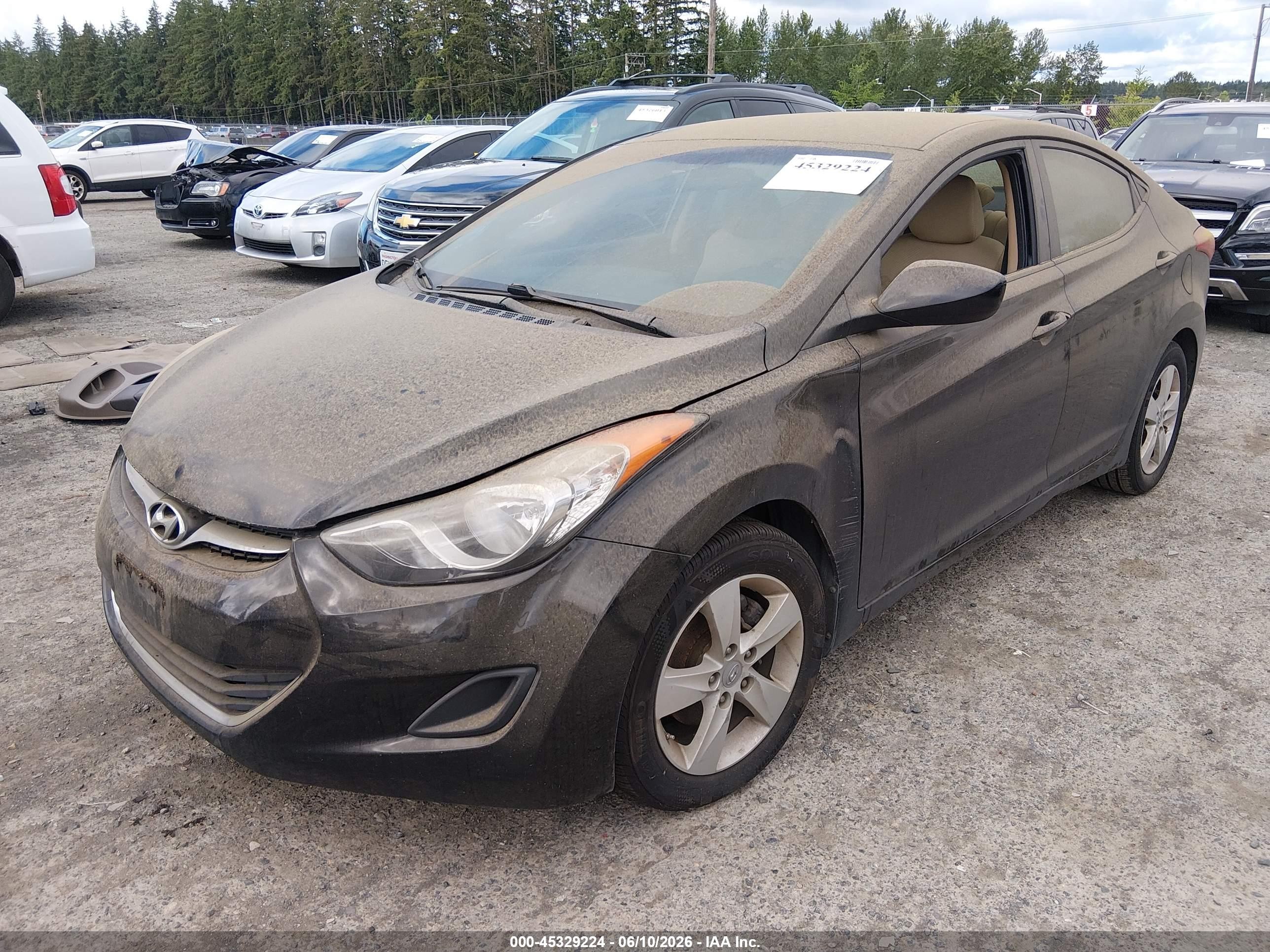 2011 Hyundai Elantra Gls Black vin: 5NPDH4AE7BH004158