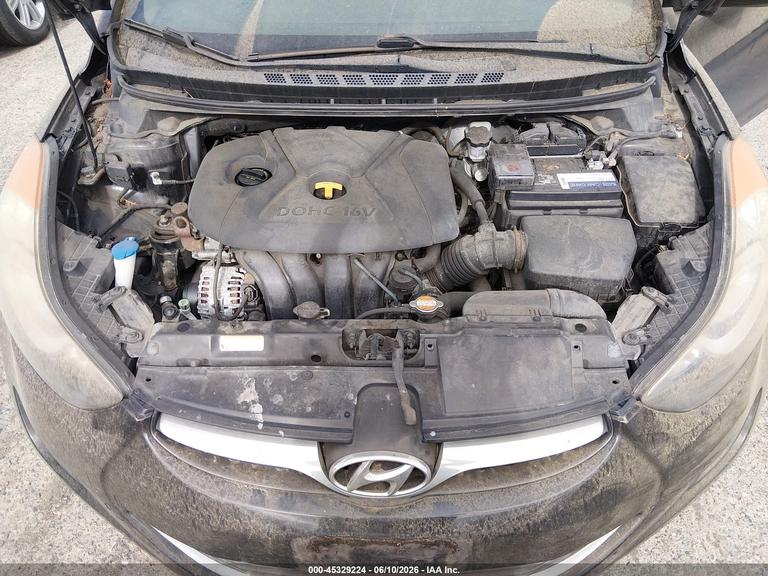 2011 Hyundai Elantra Gls Black vin: 5NPDH4AE7BH004158