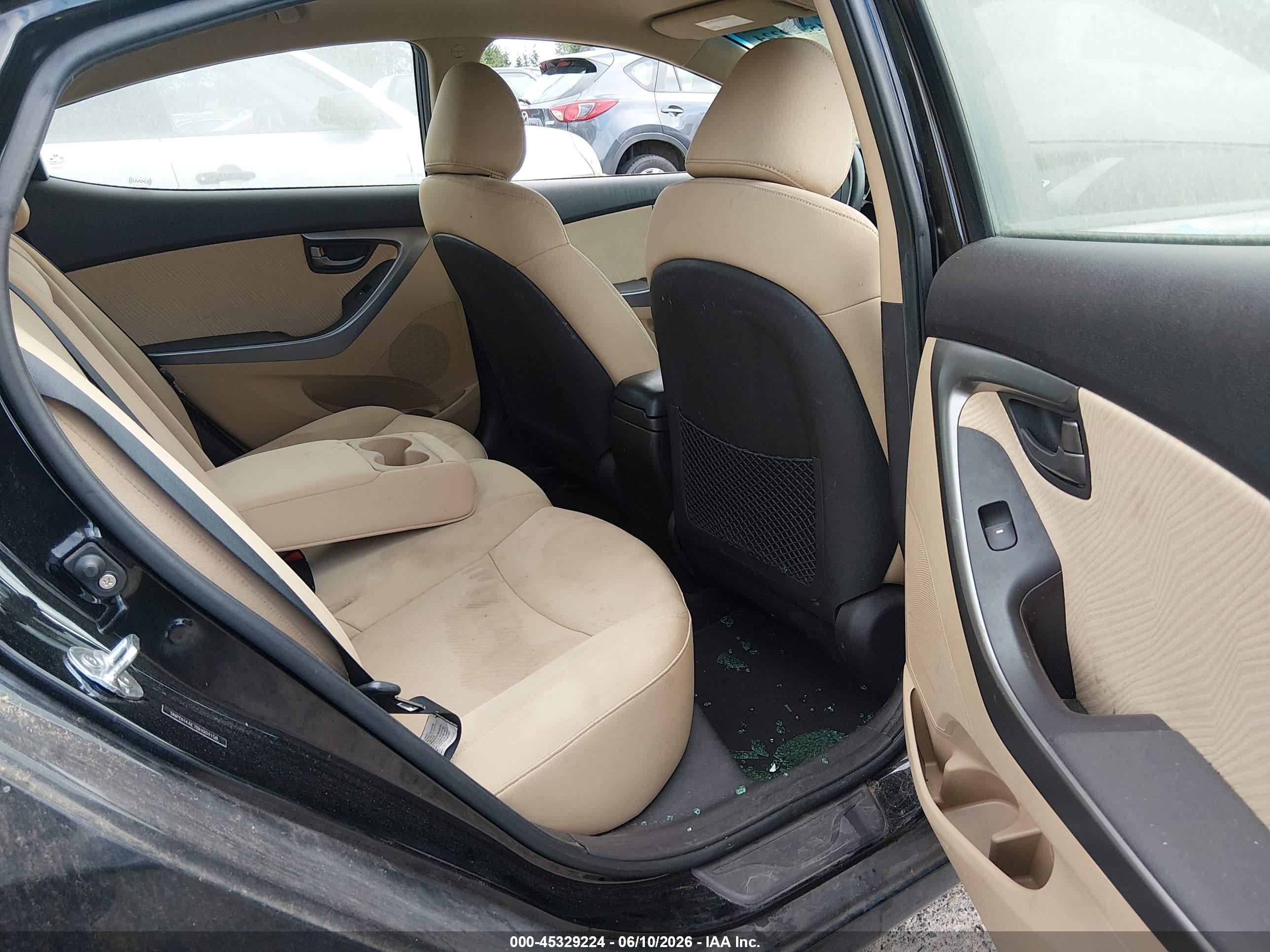 2011 Hyundai Elantra Gls Black vin: 5NPDH4AE7BH004158