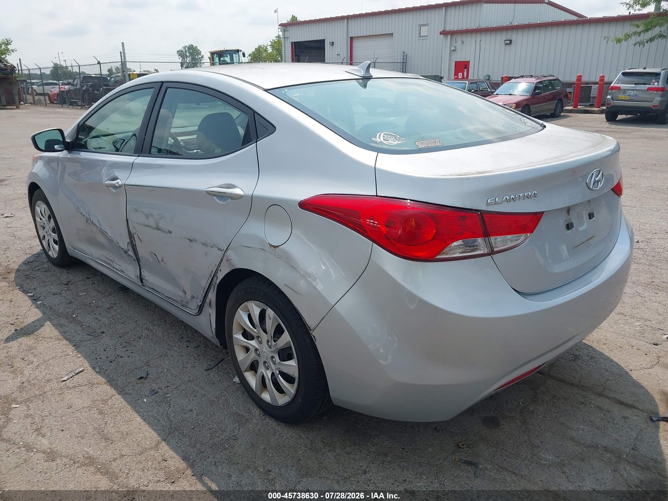 2011 Hyundai Elantra Gls Silver vin: 5NPDH4AE7BH010557