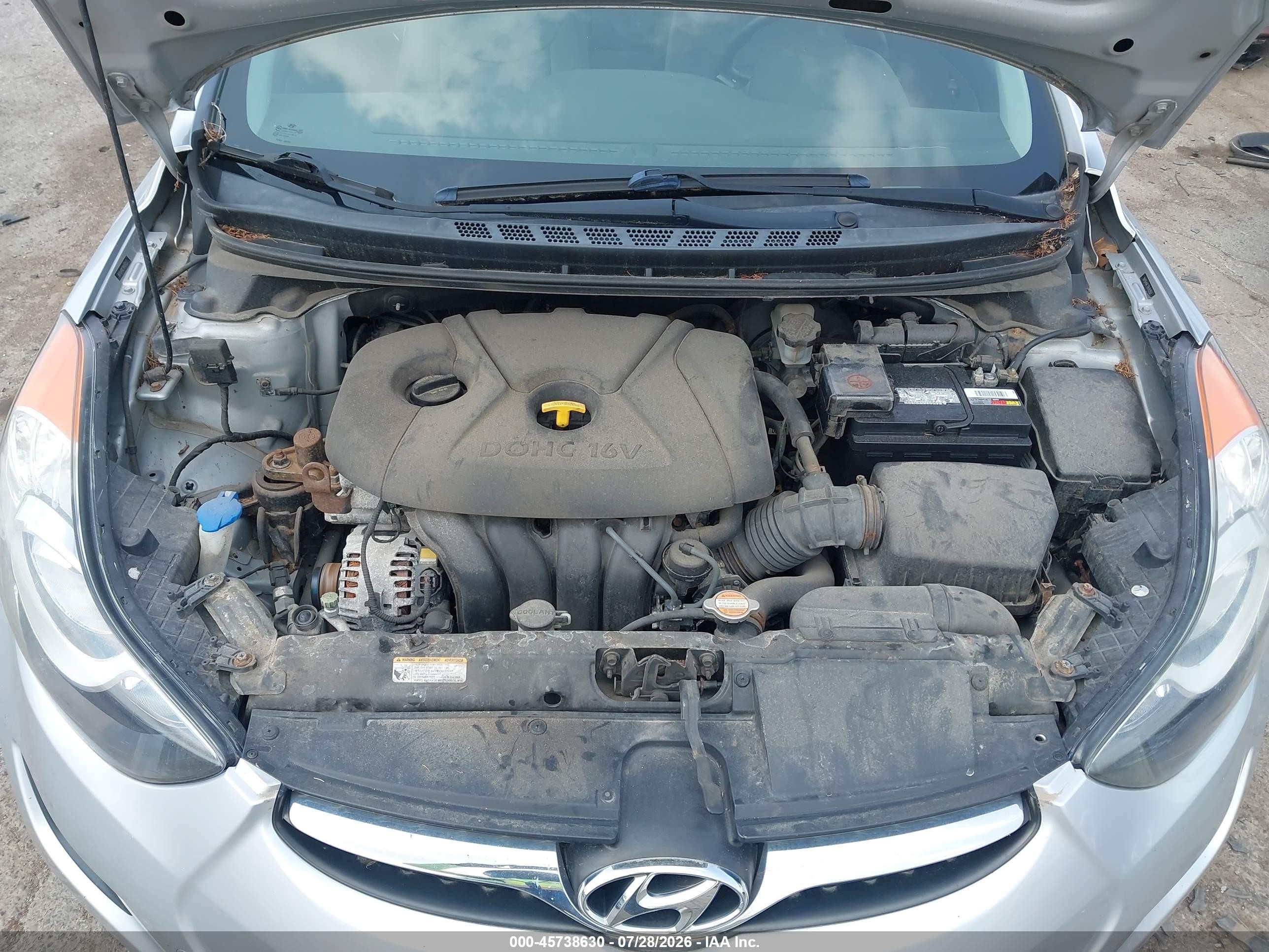 2011 Hyundai Elantra Gls Silver vin: 5NPDH4AE7BH010557