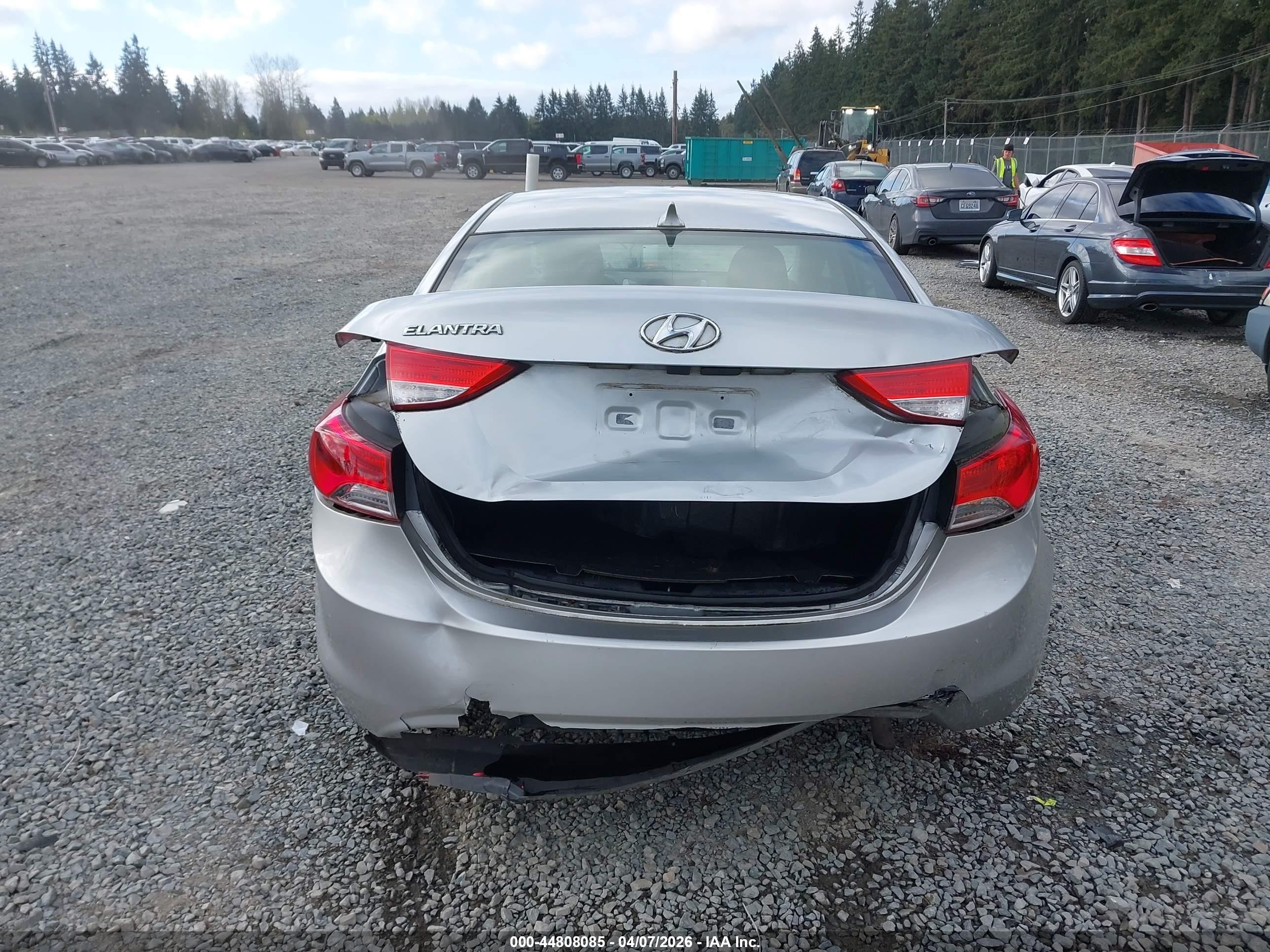 2011 Hyundai Elantra Gls Серый vin: 5NPDH4AE7BH013636