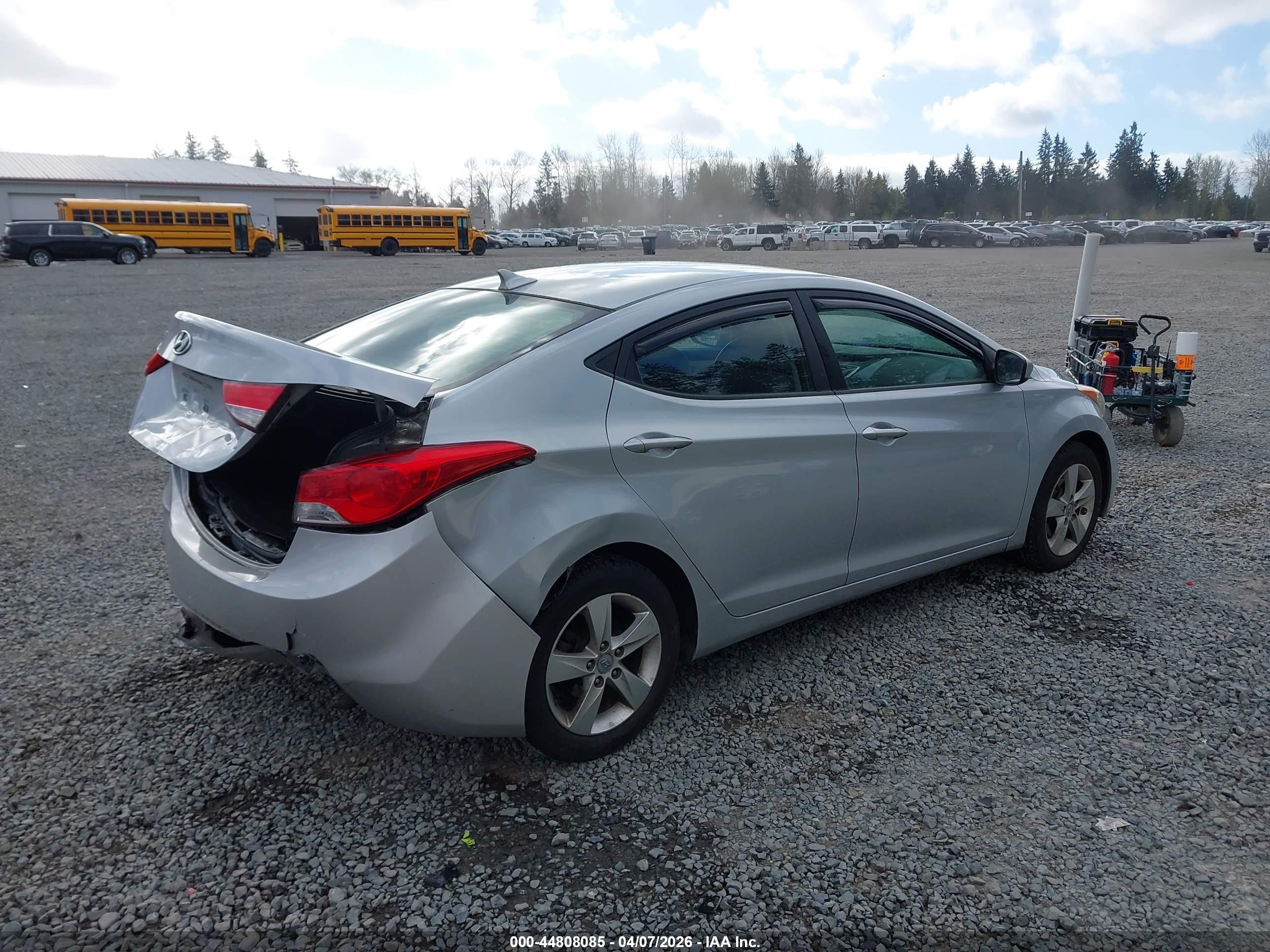 2011 Hyundai Elantra Gls Серый vin: 5NPDH4AE7BH013636