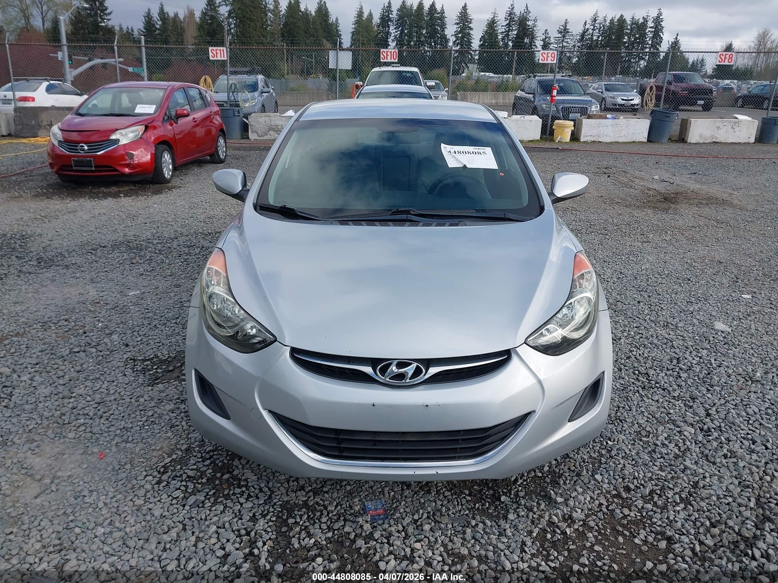 2011 Hyundai Elantra Gls Серый vin: 5NPDH4AE7BH013636
