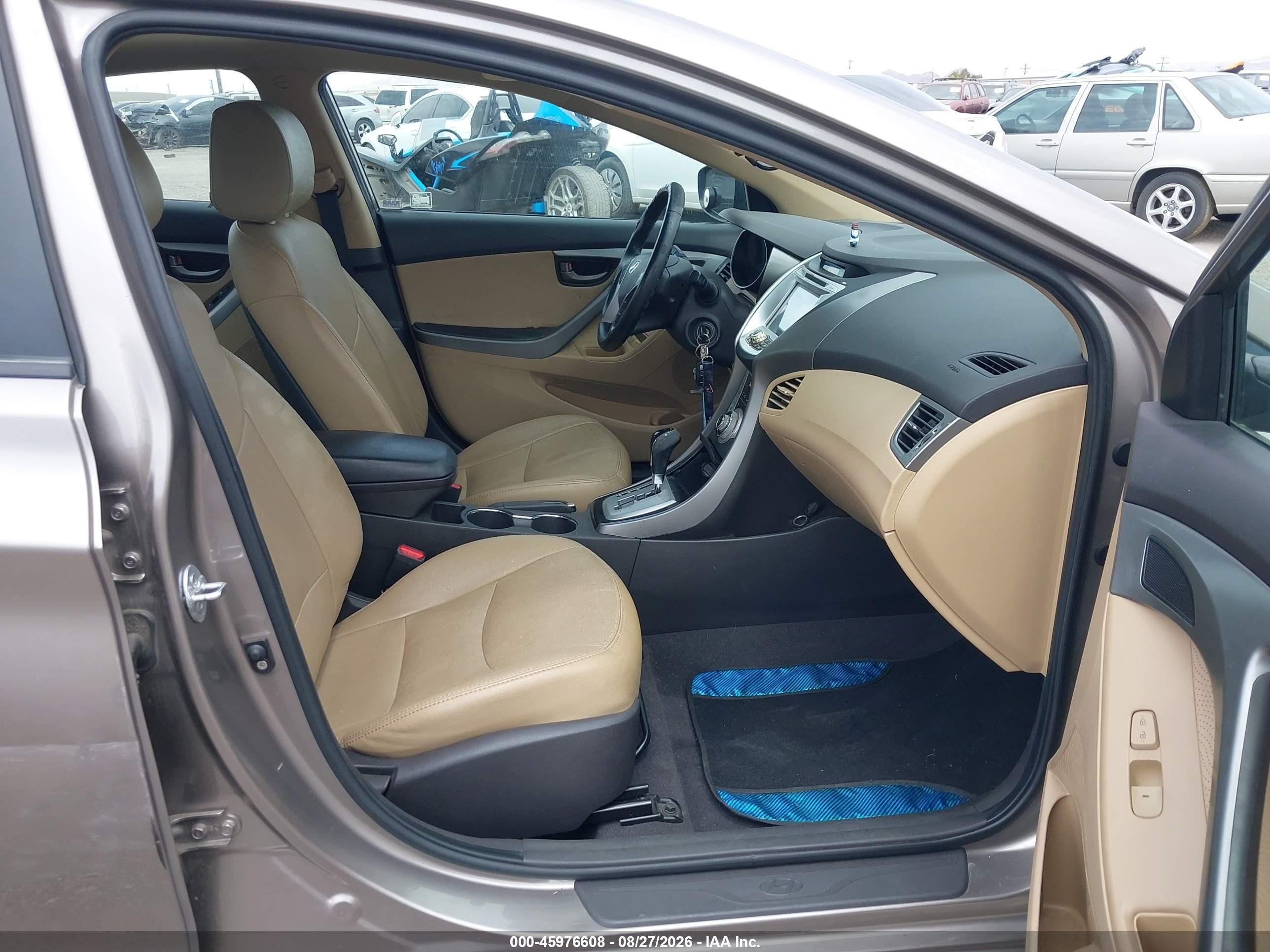 2011 Hyundai Elantra Limited Gray vin: 5NPDH4AE7BH016908