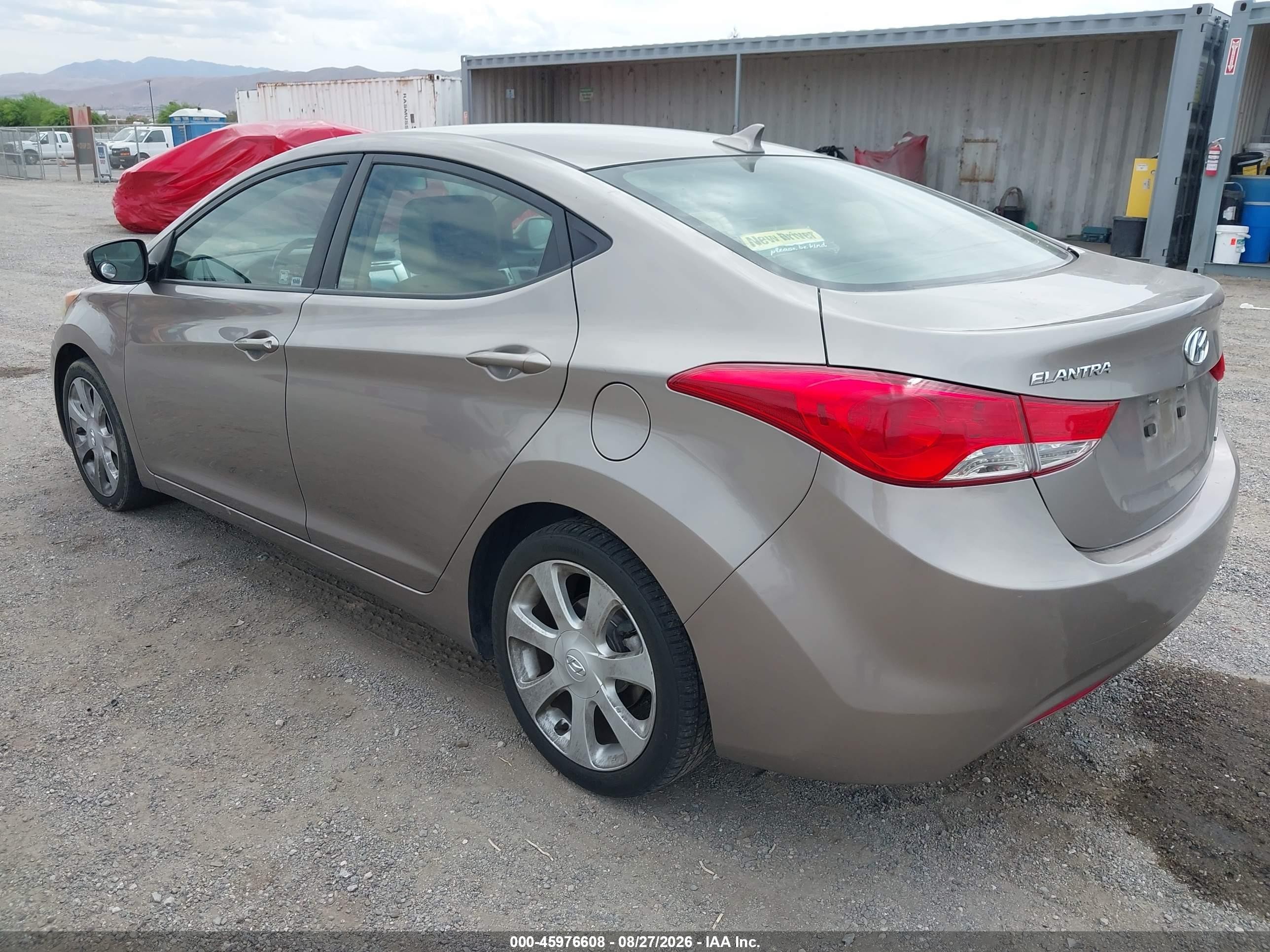 2011 Hyundai Elantra Limited Gray vin: 5NPDH4AE7BH016908