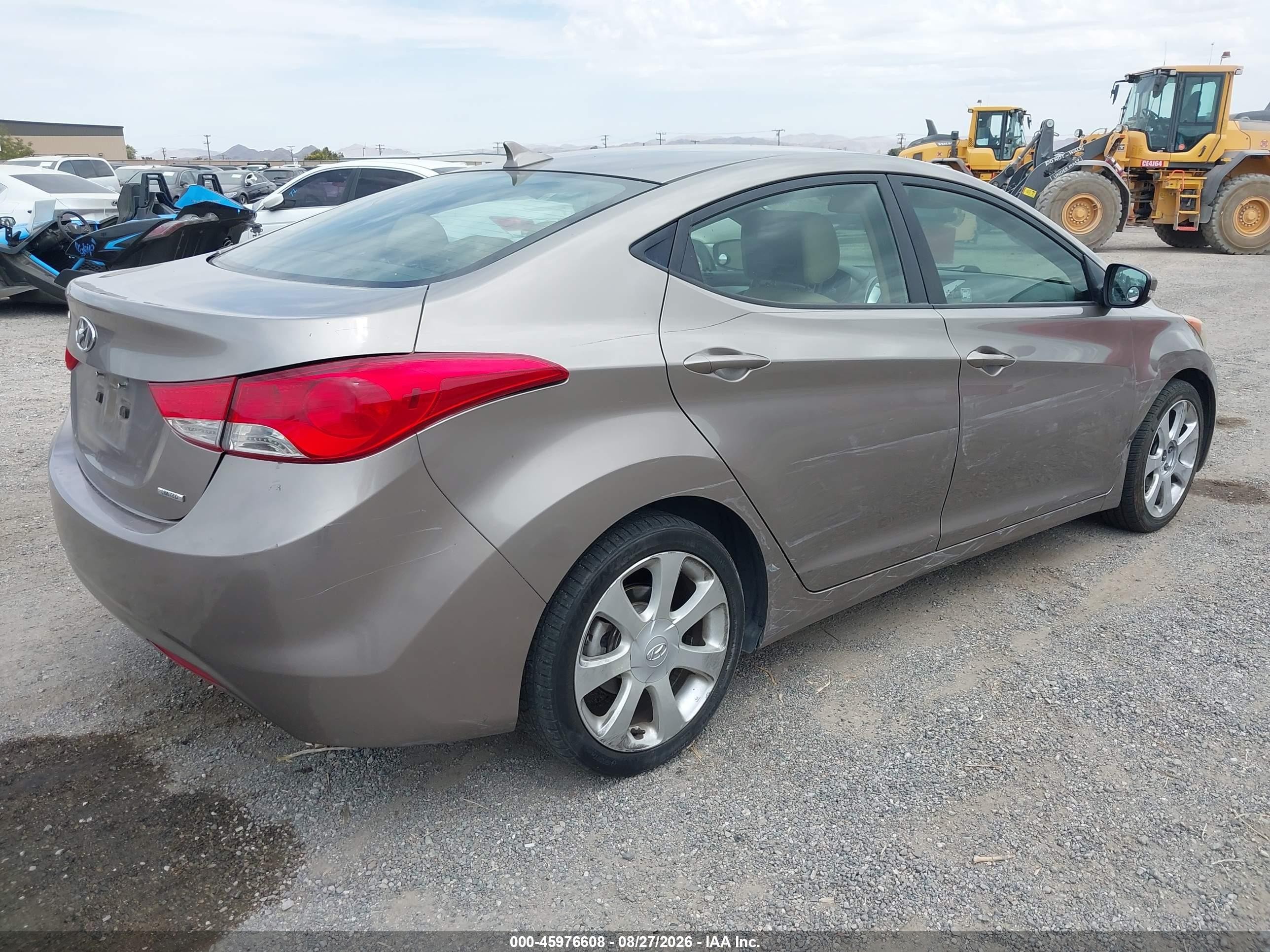 2011 Hyundai Elantra Limited Gray vin: 5NPDH4AE7BH016908