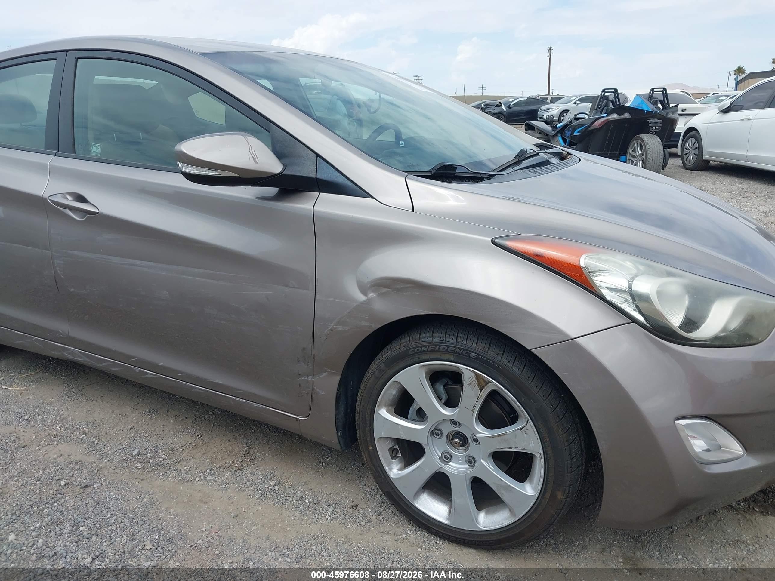 2011 Hyundai Elantra Limited Gray vin: 5NPDH4AE7BH016908