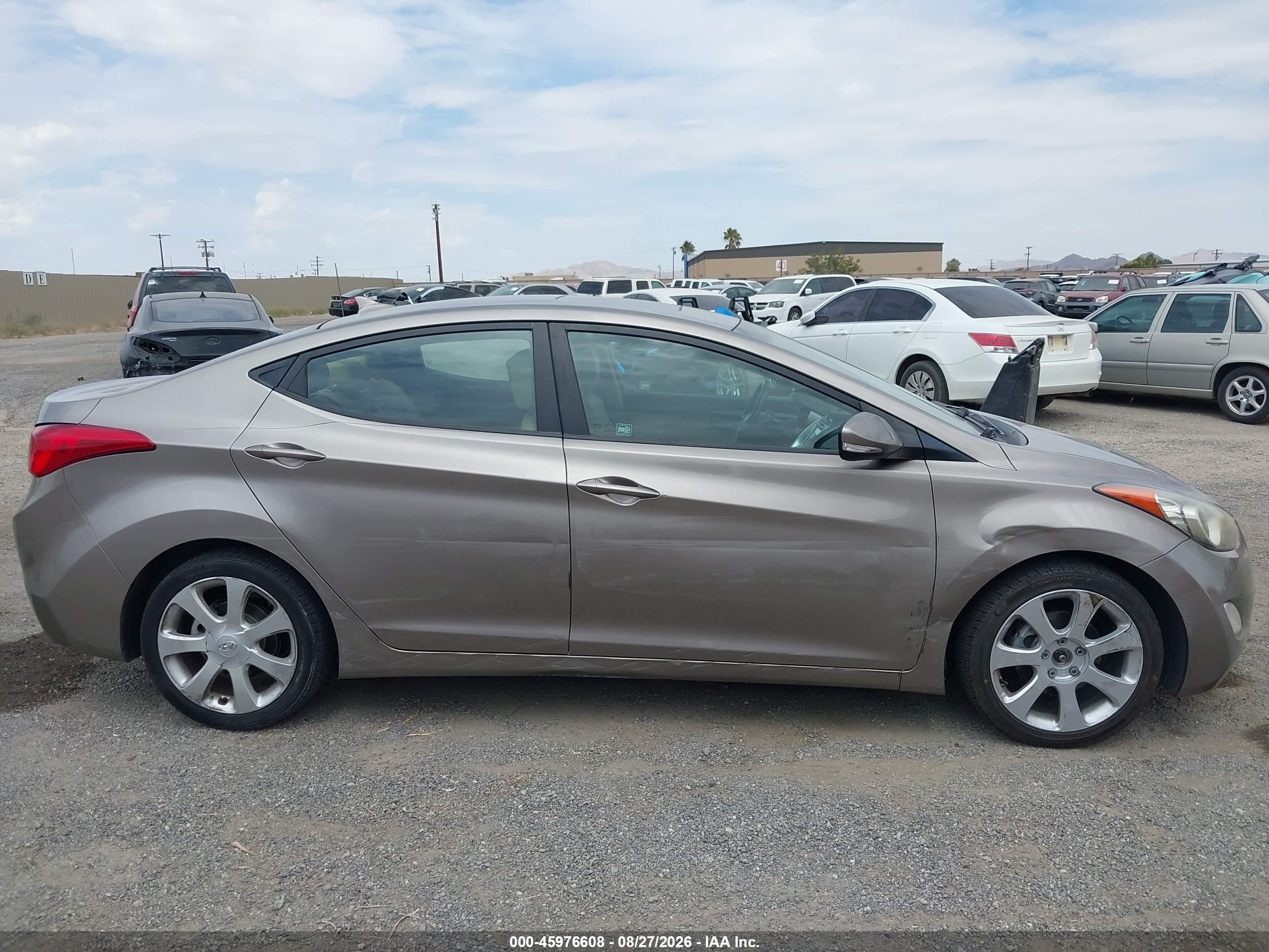 2011 Hyundai Elantra Limited Gray vin: 5NPDH4AE7BH016908