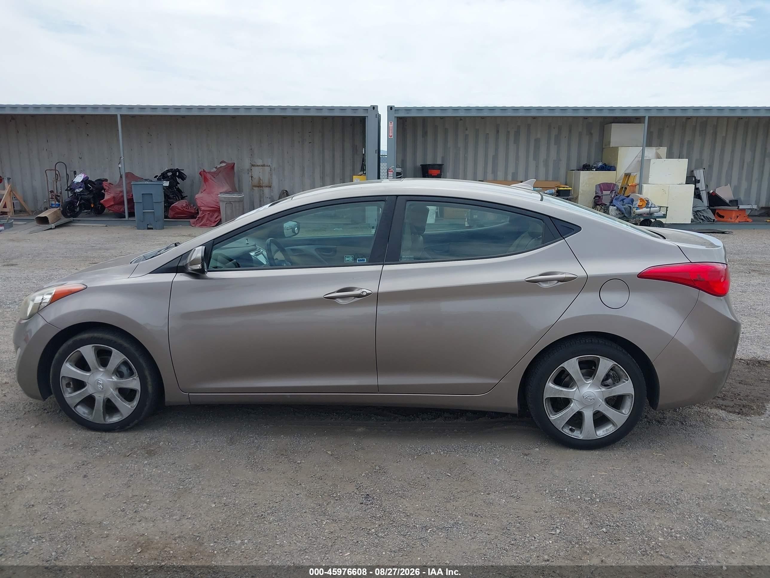 2011 Hyundai Elantra Limited Gray vin: 5NPDH4AE7BH016908