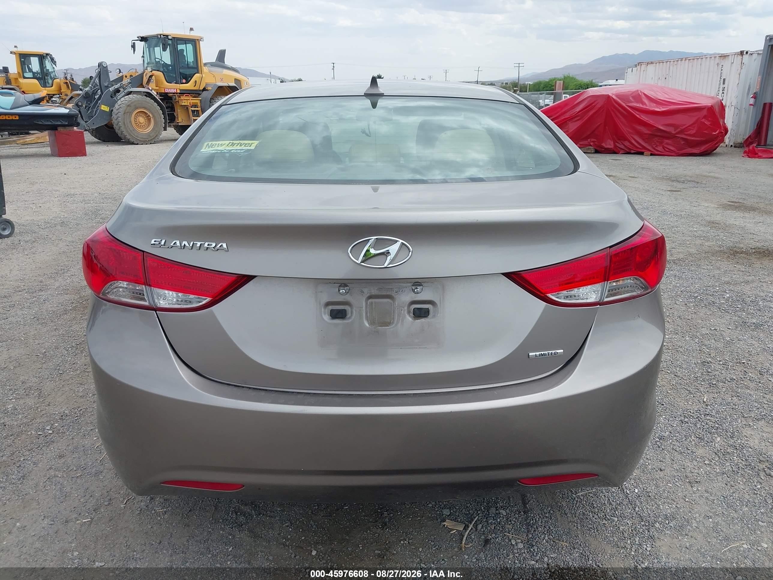 2011 Hyundai Elantra Limited Gray vin: 5NPDH4AE7BH016908