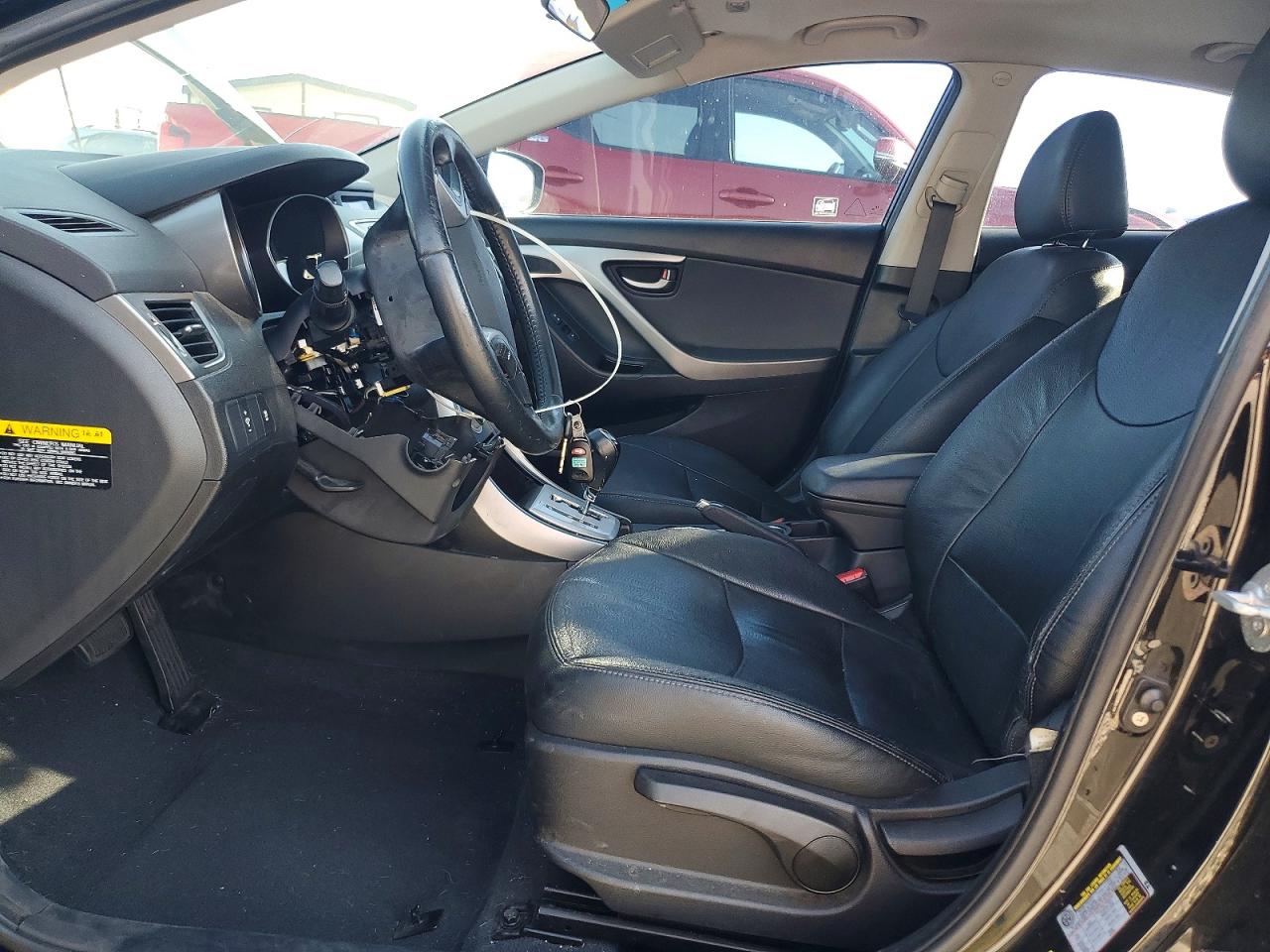 2011 Hyundai Elantra Limited Black vin: 5NPDH4AE7BH018674