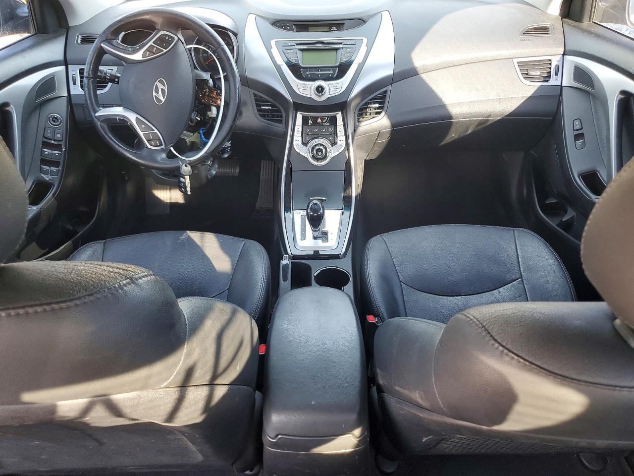 2011 Hyundai Elantra Limited Black vin: 5NPDH4AE7BH018674