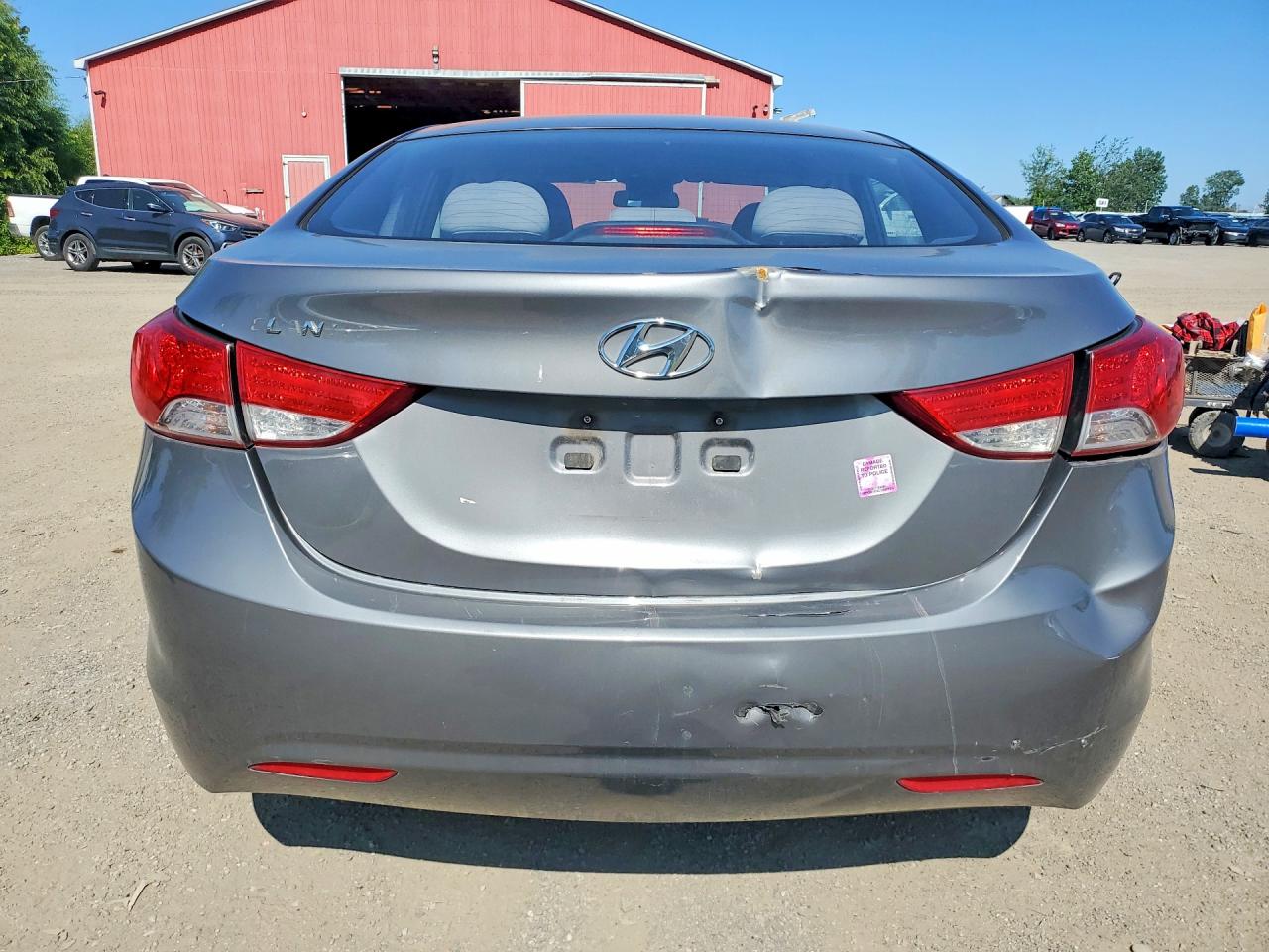2011 Hyundai Elantra Gls Gray vin: 5NPDH4AE7BH027794