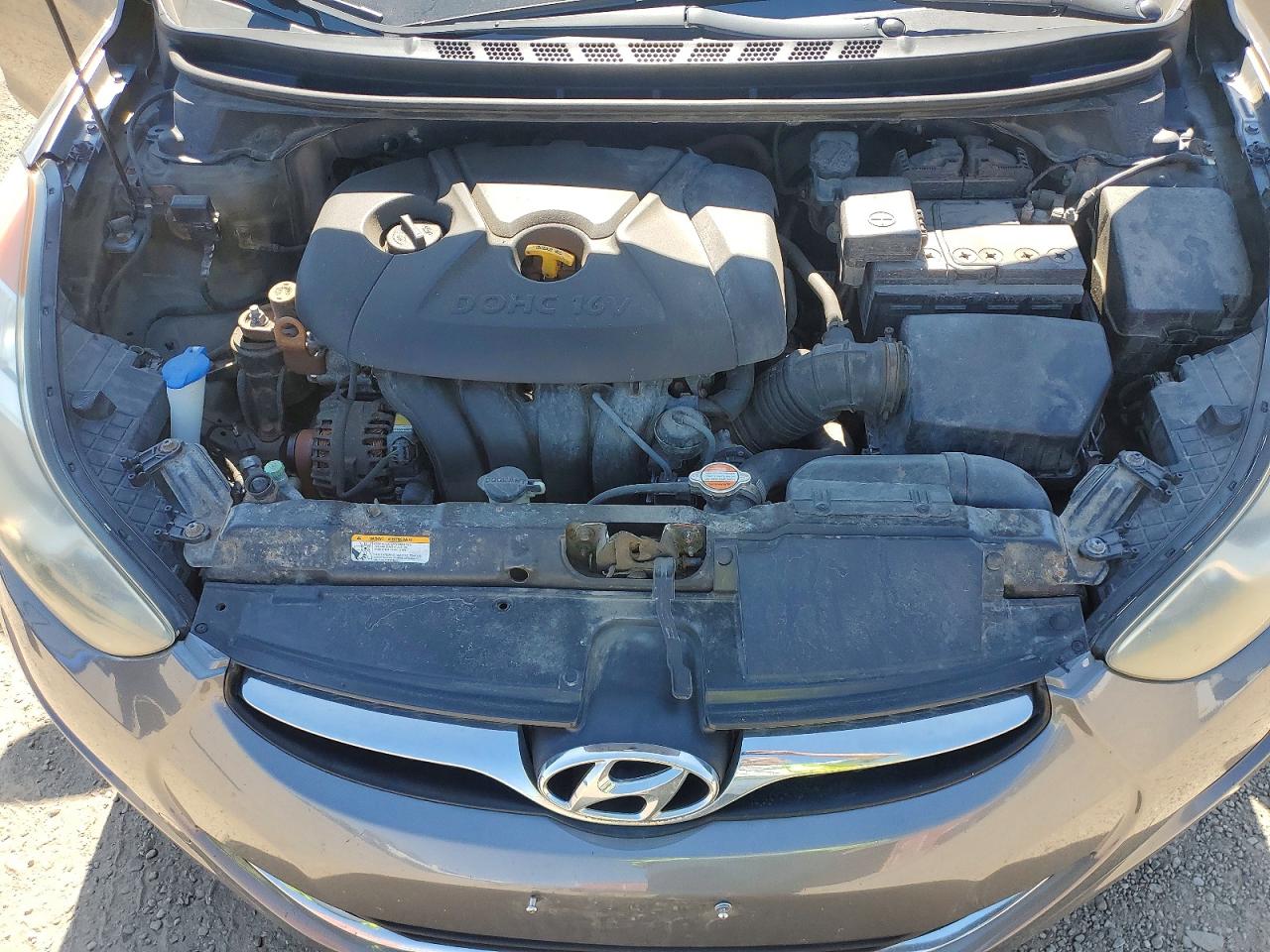 2011 Hyundai Elantra Gls Gray vin: 5NPDH4AE7BH027794